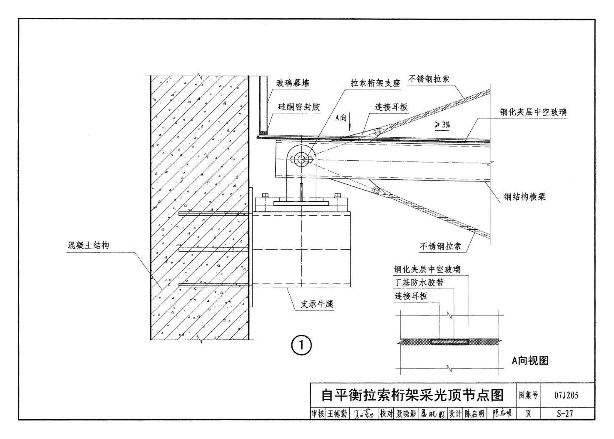 07J205--玻璃采光顶