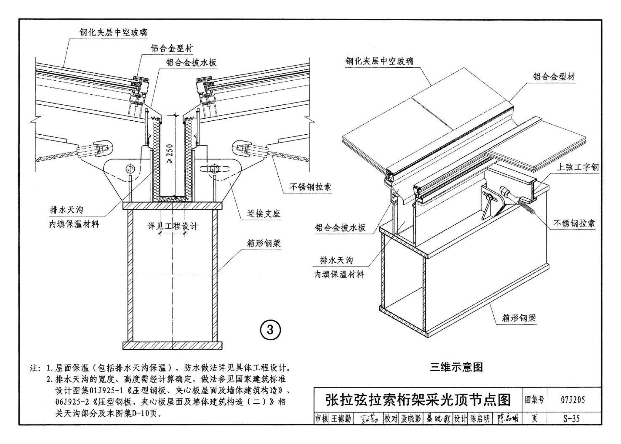 07J205--玻璃采光顶