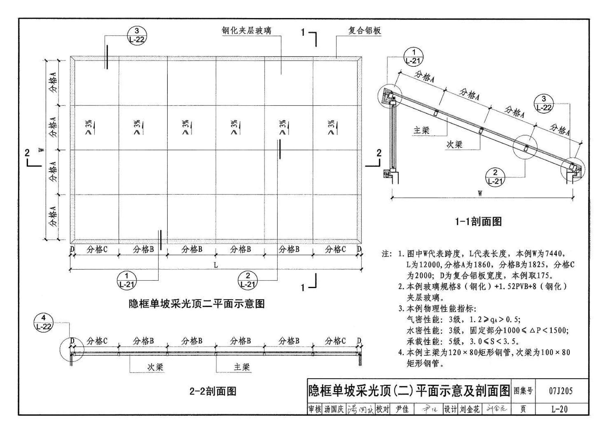 07J205--玻璃采光顶