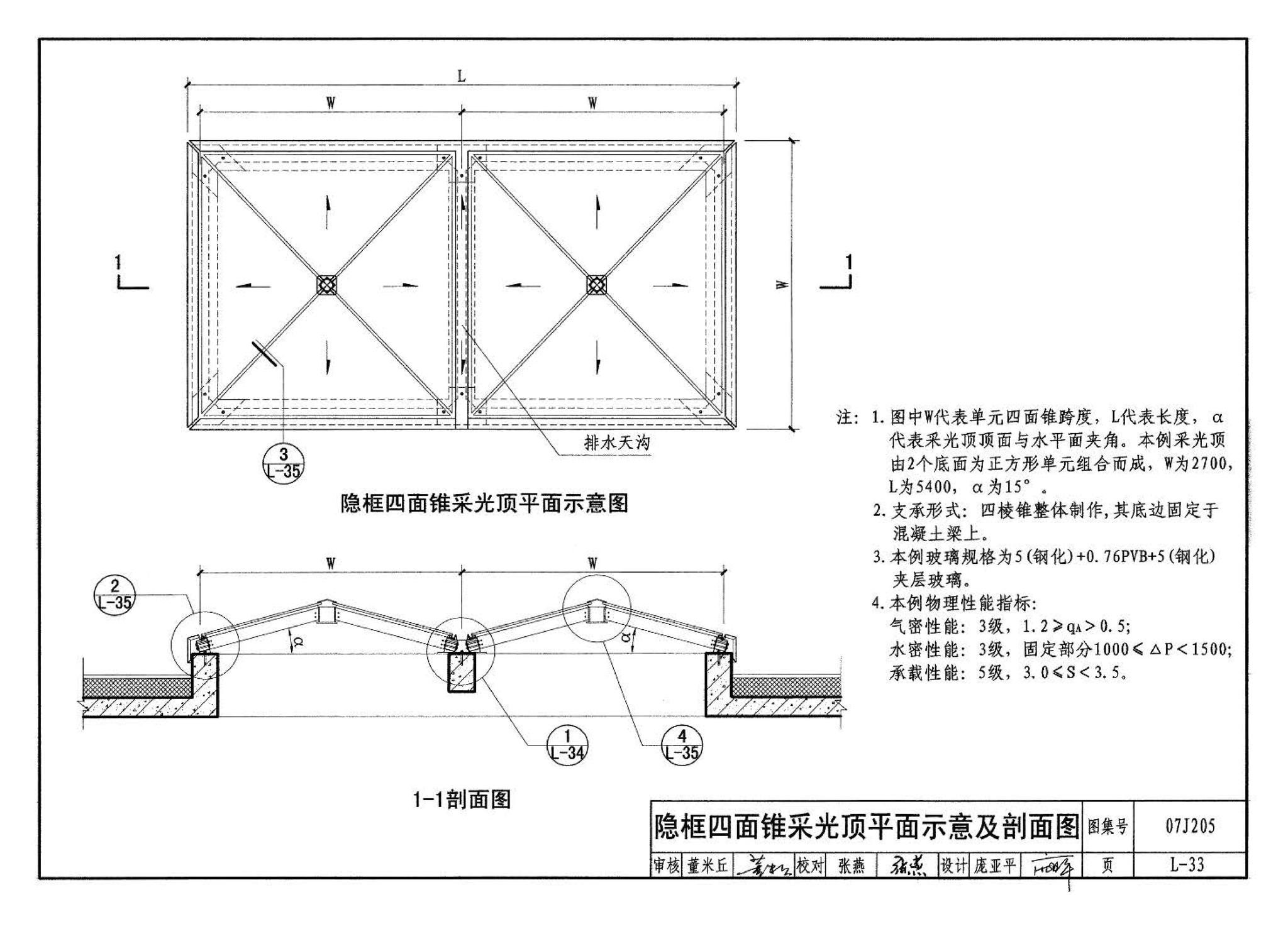 07J205--玻璃采光顶