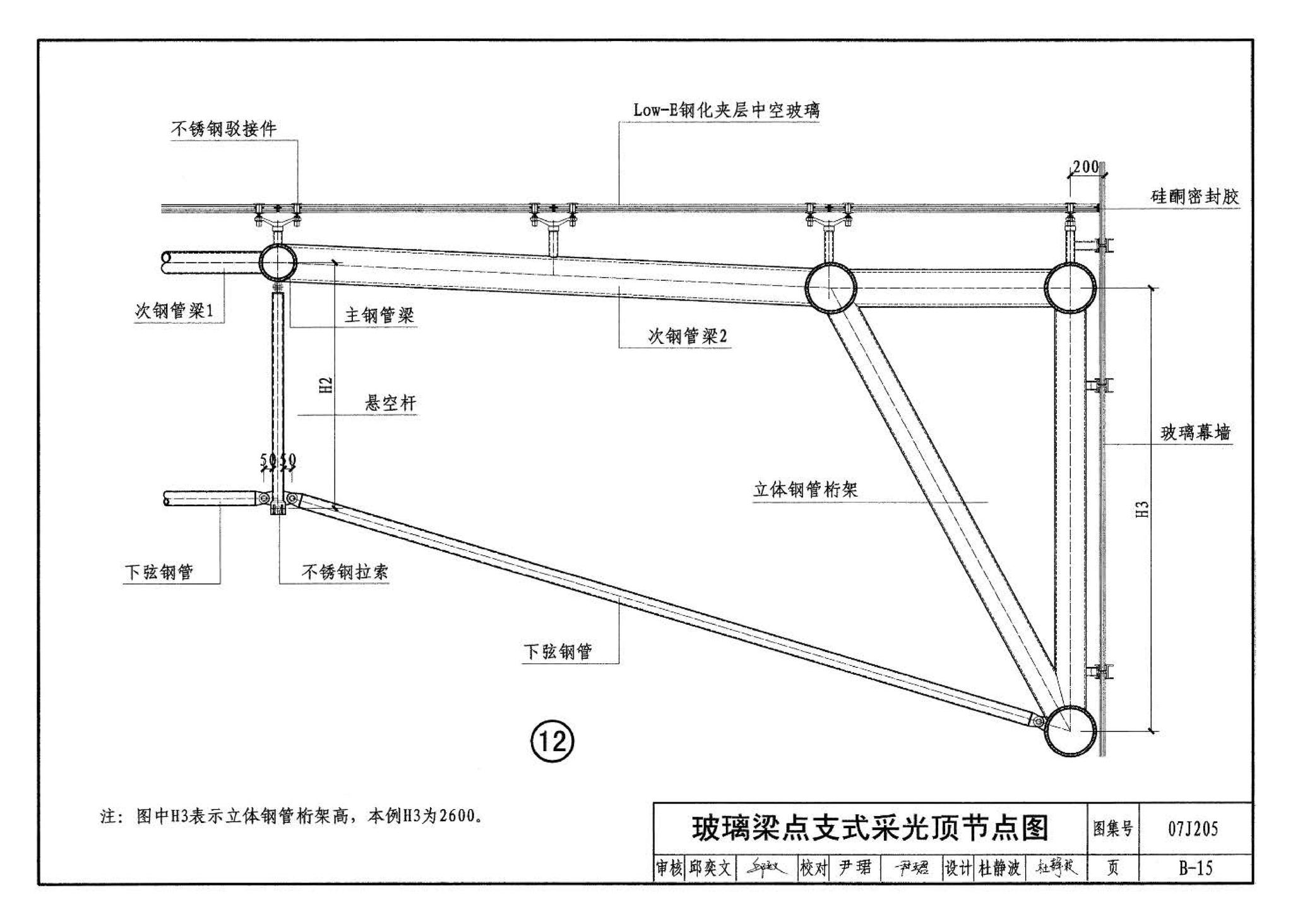 07J205--玻璃采光顶