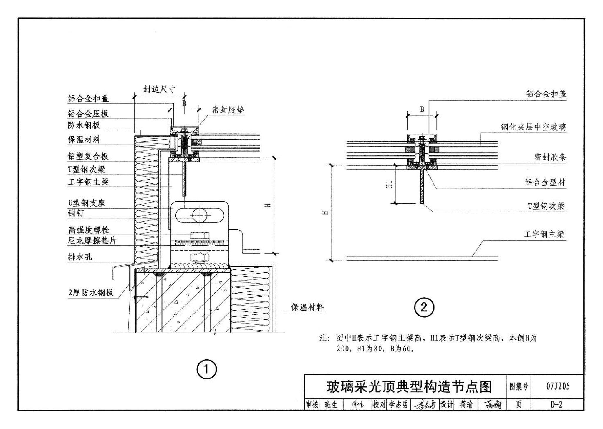 07J205--玻璃采光顶