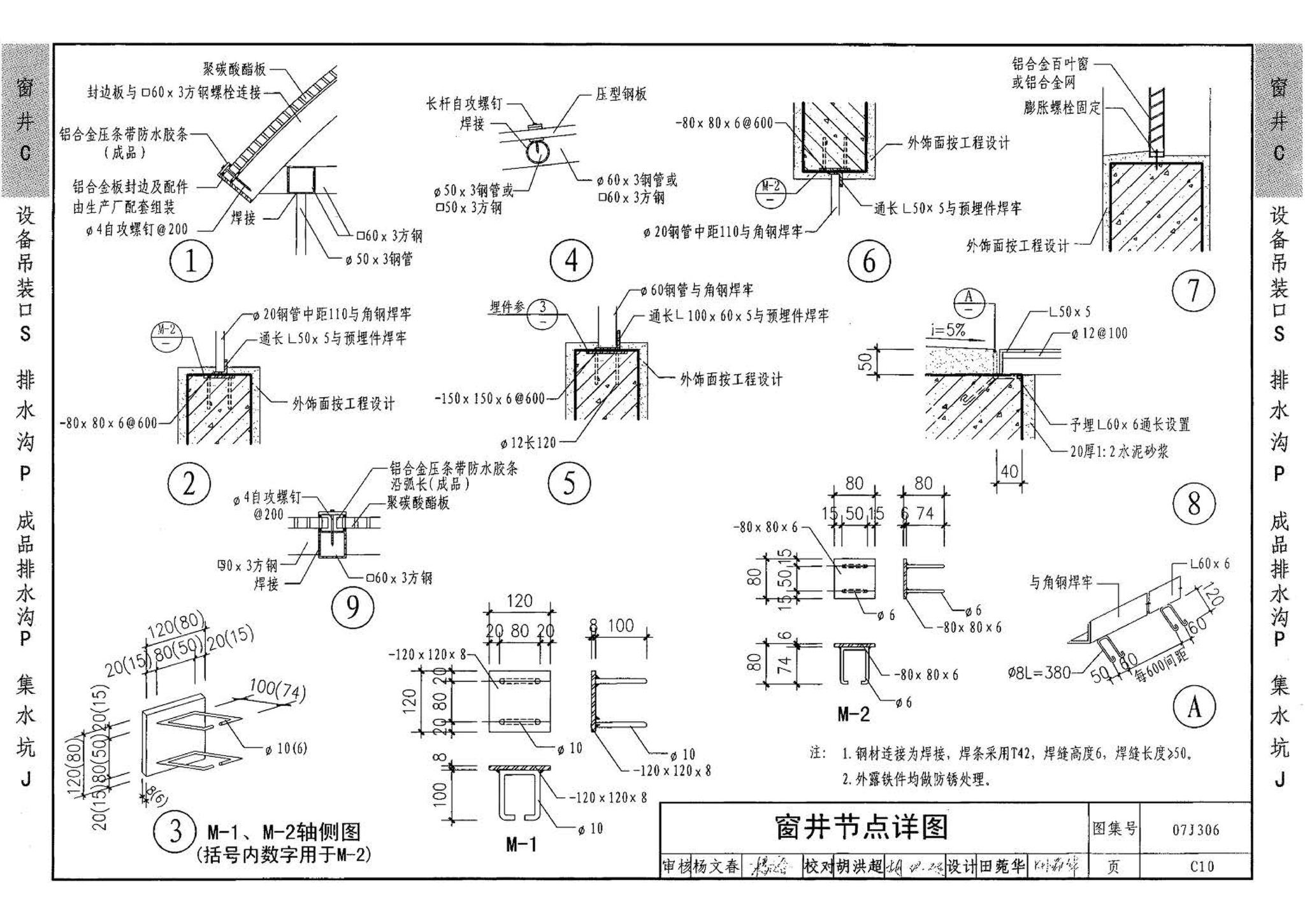 07J306--窗井、设备吊装口、排水沟、集水坑