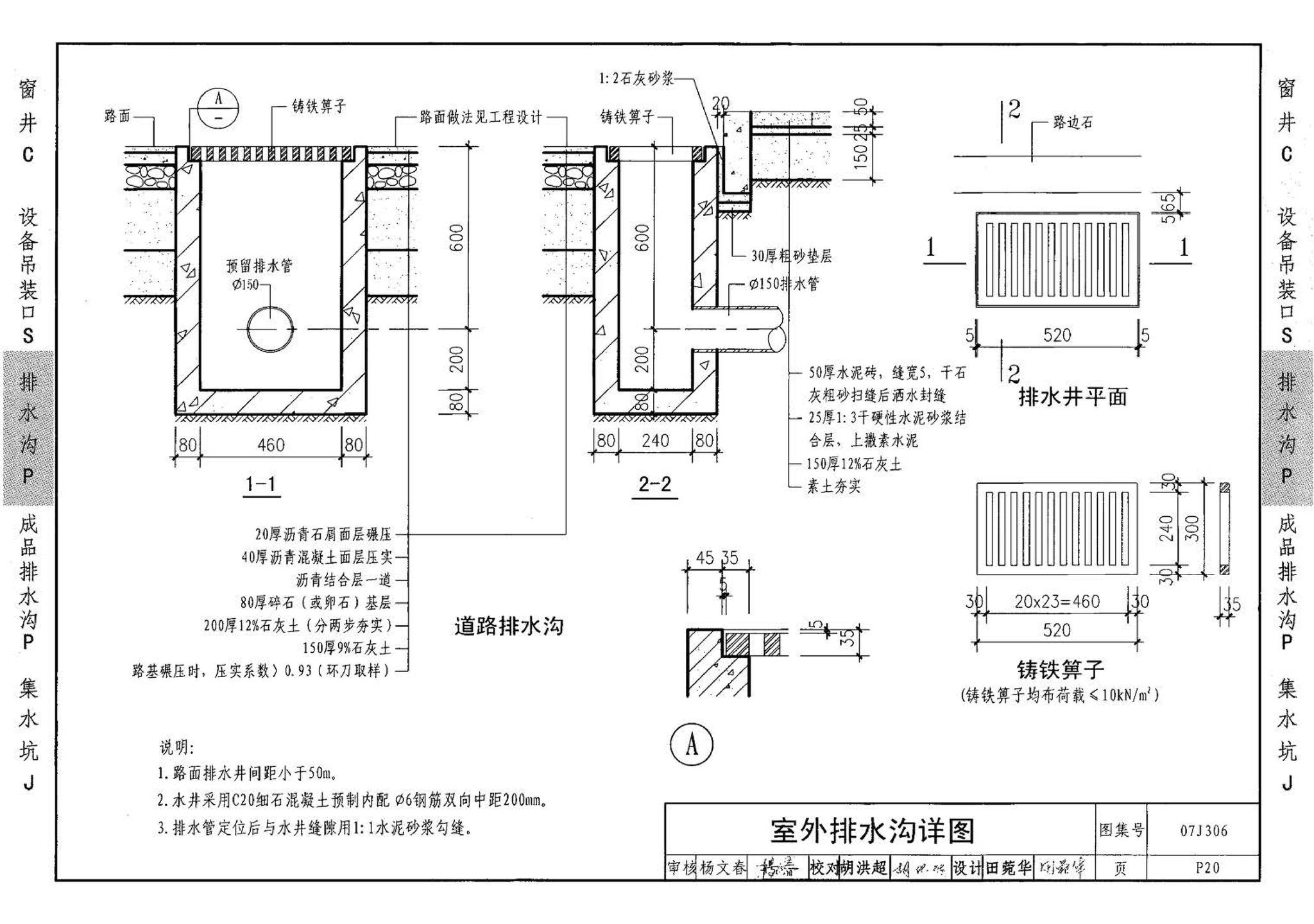 07J306--窗井、设备吊装口、排水沟、集水坑