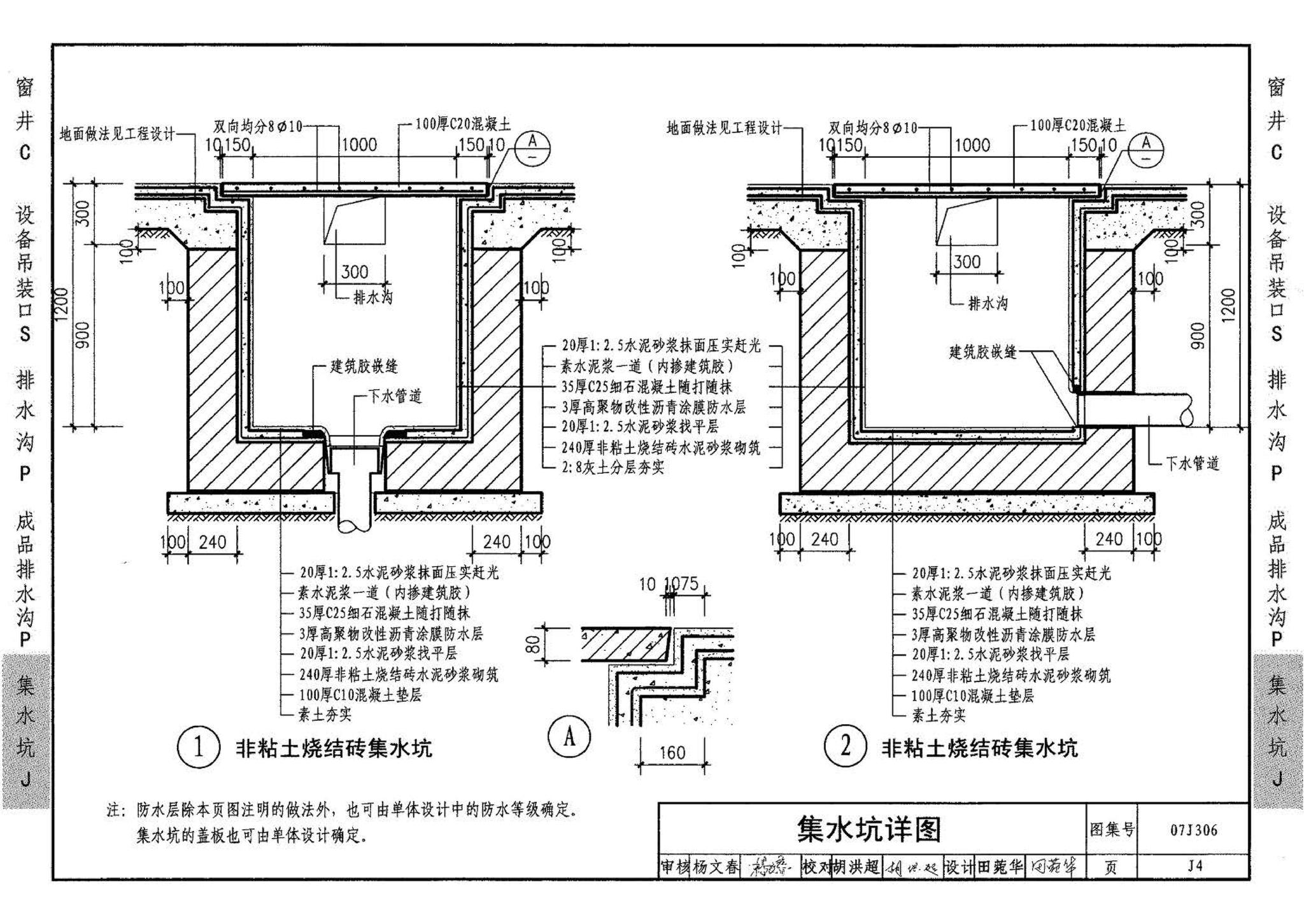 07J306--窗井、设备吊装口、排水沟、集水坑