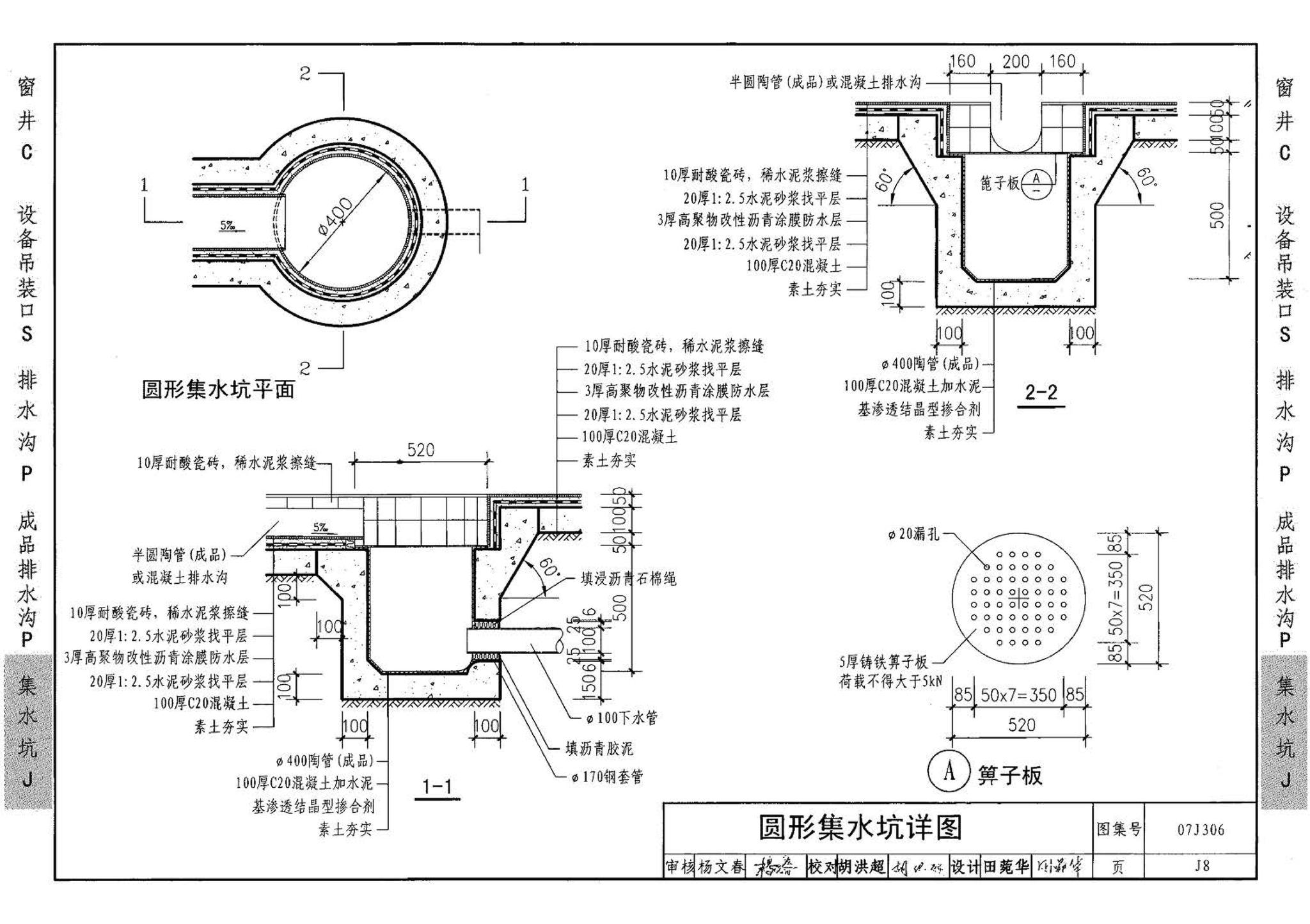 07J306--窗井、设备吊装口、排水沟、集水坑