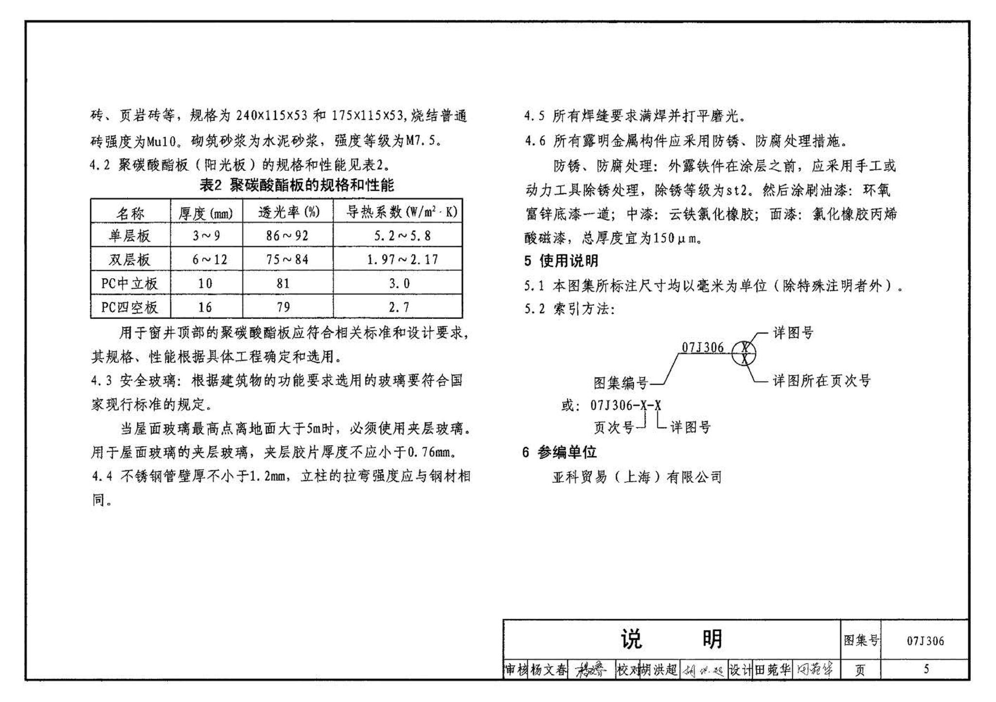 07J306--窗井、设备吊装口、排水沟、集水坑