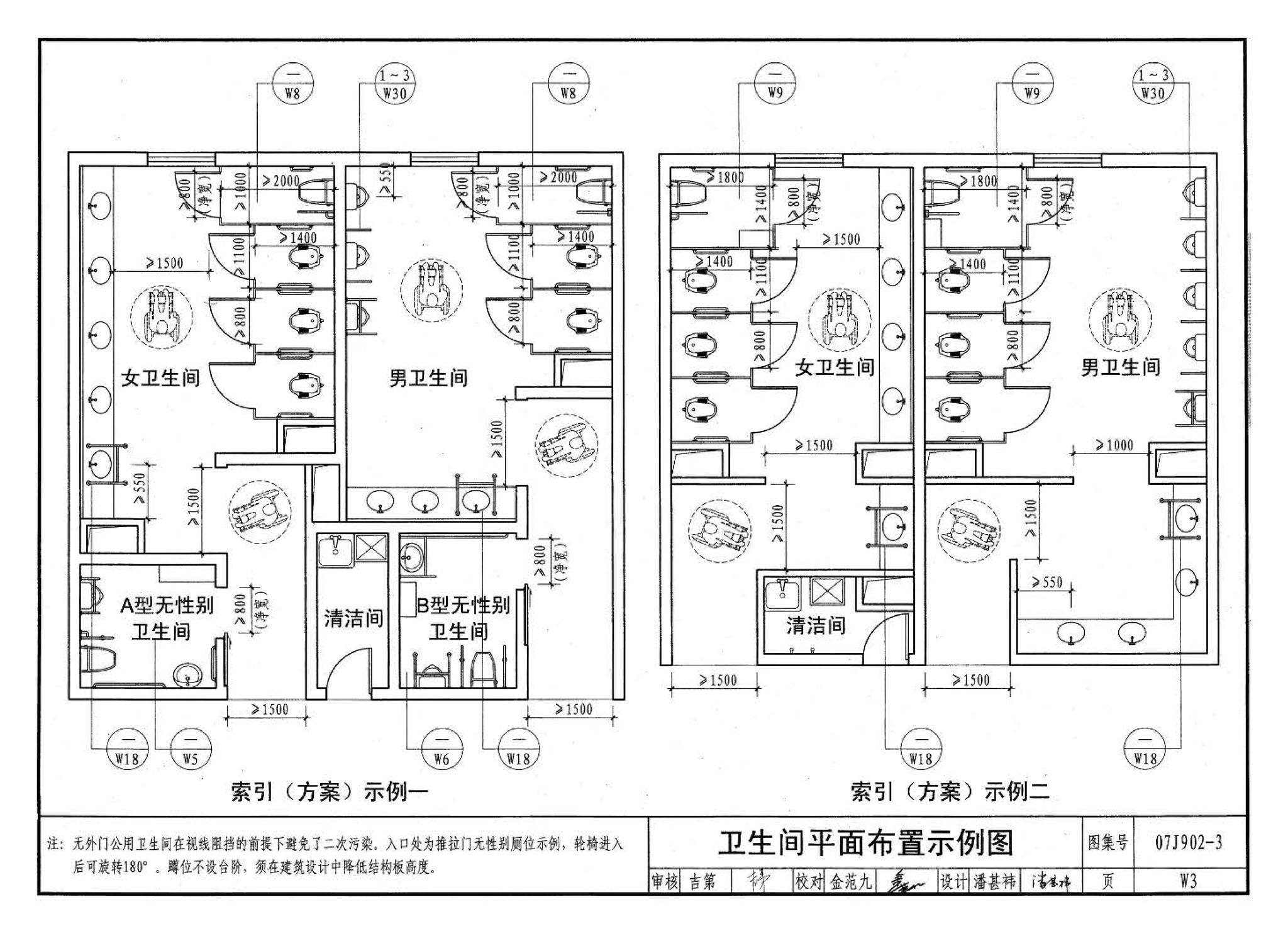 07J902-3--医疗建筑 卫生间、淋浴间、洗池