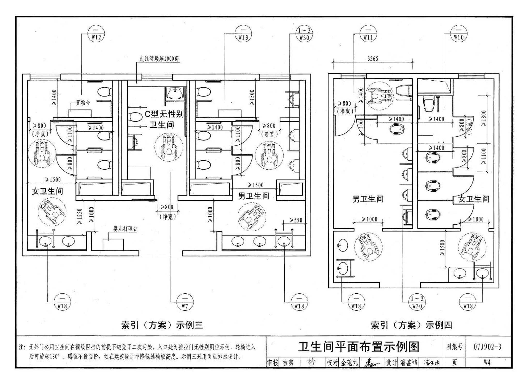 07J902-3--医疗建筑 卫生间、淋浴间、洗池