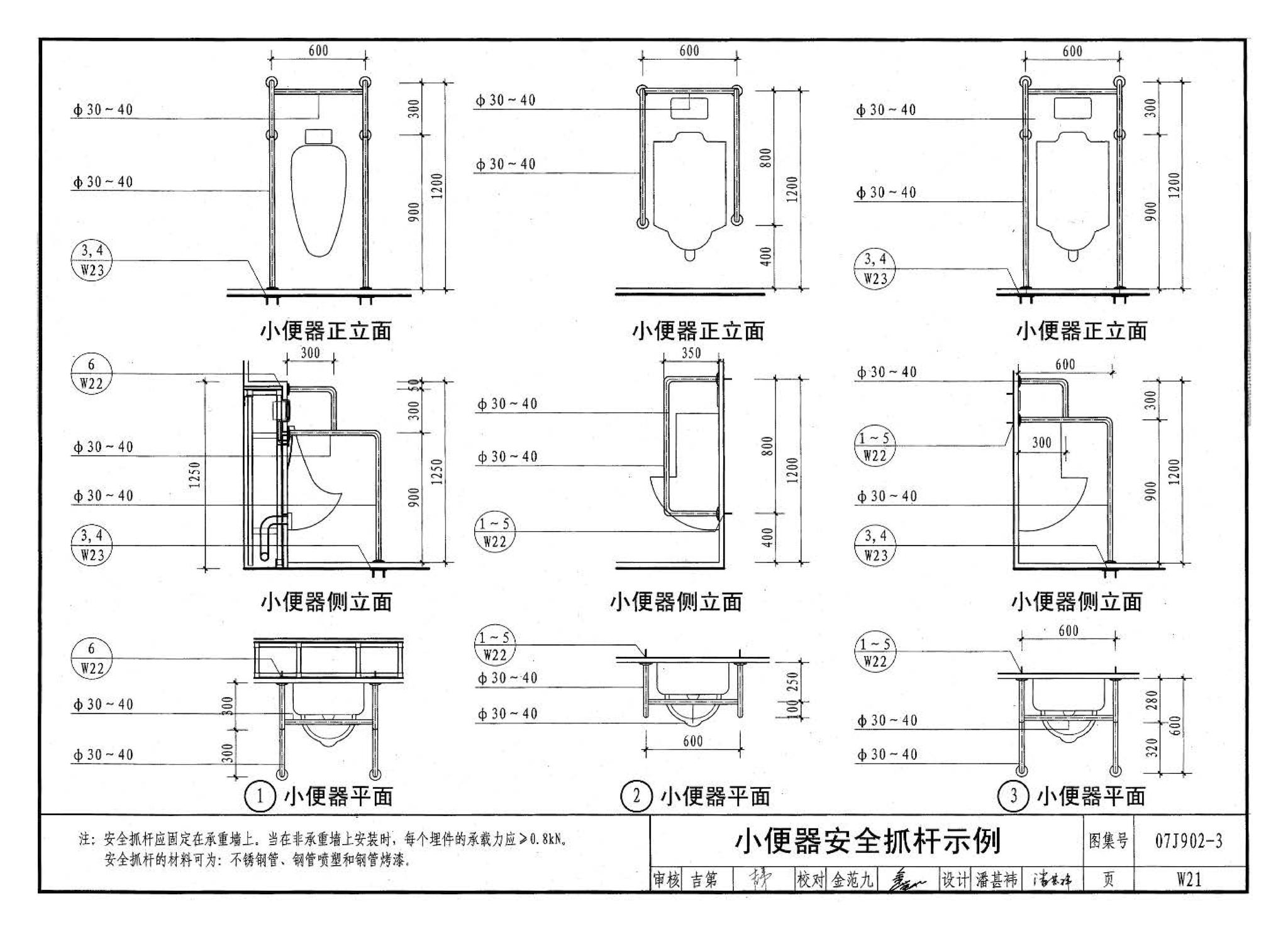 07J902-3--医疗建筑 卫生间、淋浴间、洗池