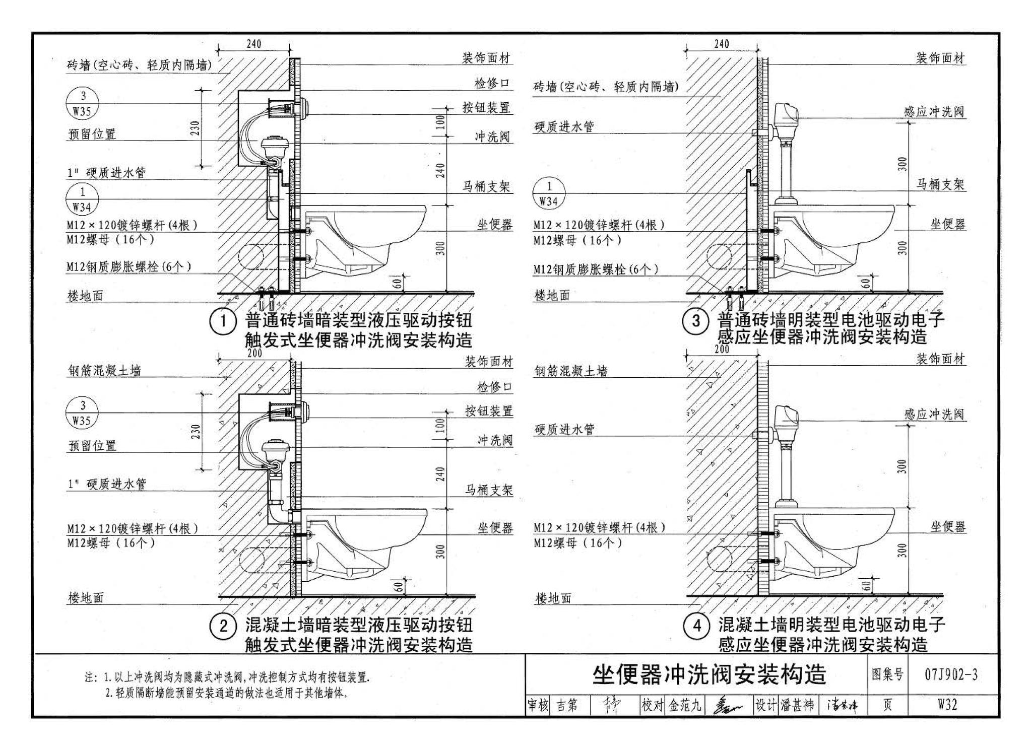 07J902-3--医疗建筑 卫生间、淋浴间、洗池