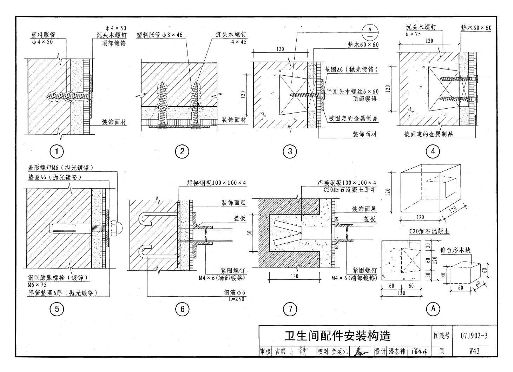 07J902-3--医疗建筑 卫生间、淋浴间、洗池