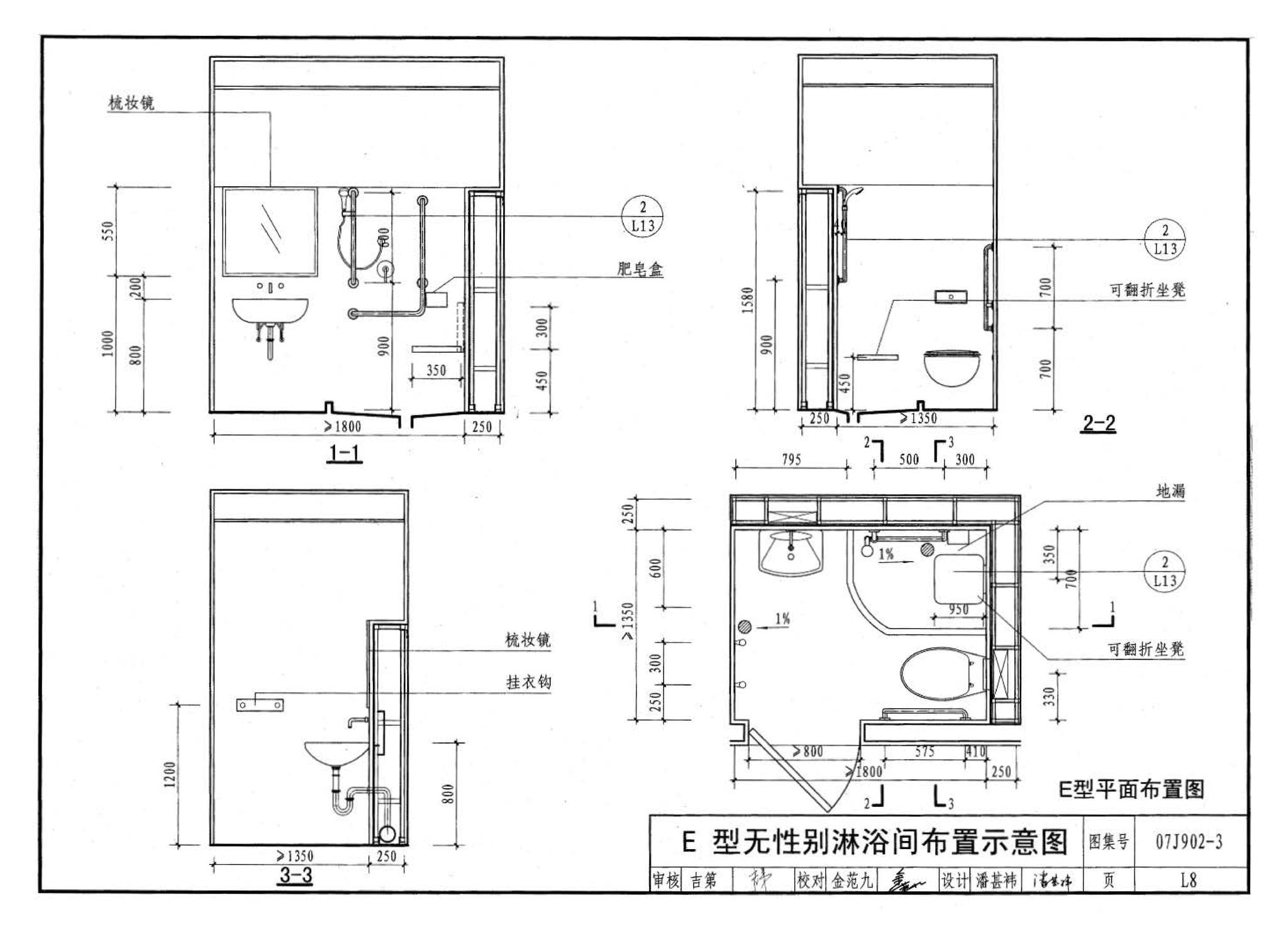 07J902-3--医疗建筑 卫生间、淋浴间、洗池