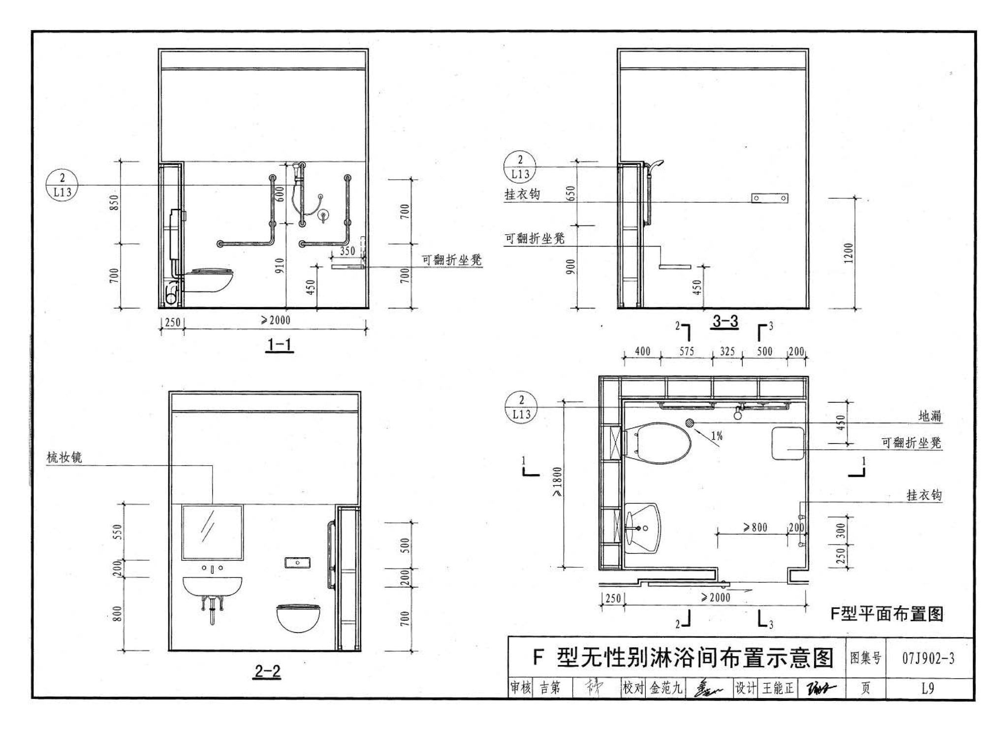 07J902-3--医疗建筑 卫生间、淋浴间、洗池