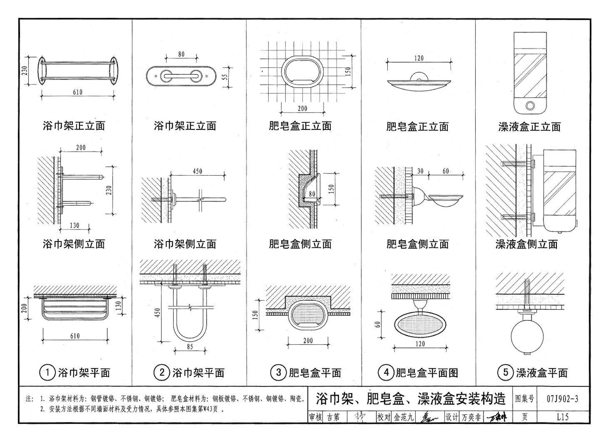 07J902-3--医疗建筑 卫生间、淋浴间、洗池