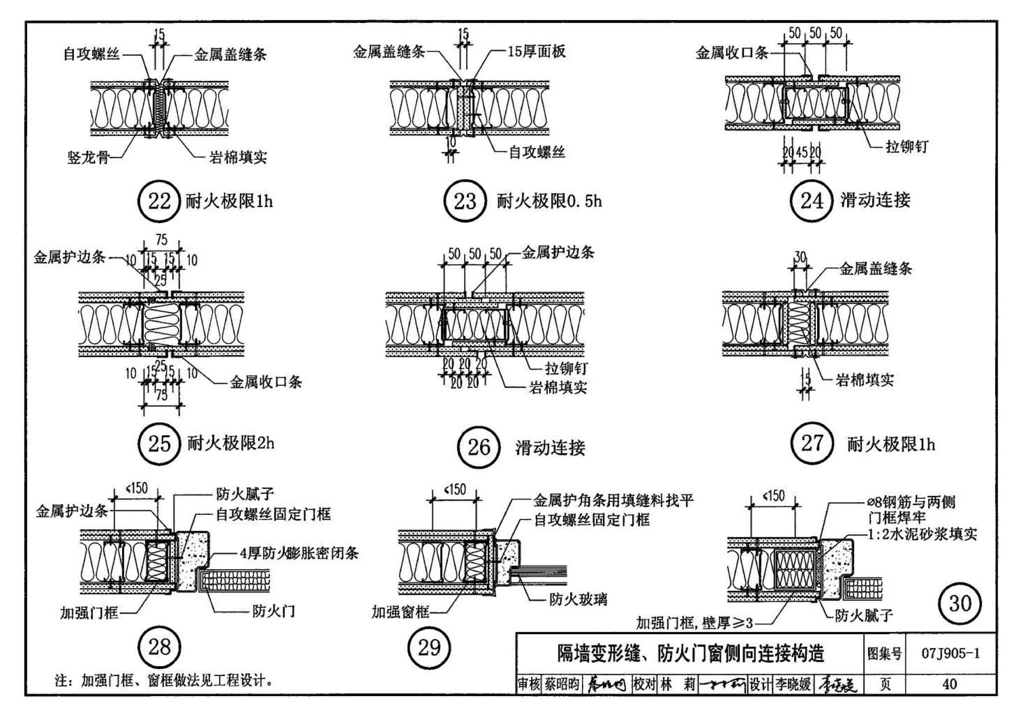 07J905-1--防火建筑构造（一）