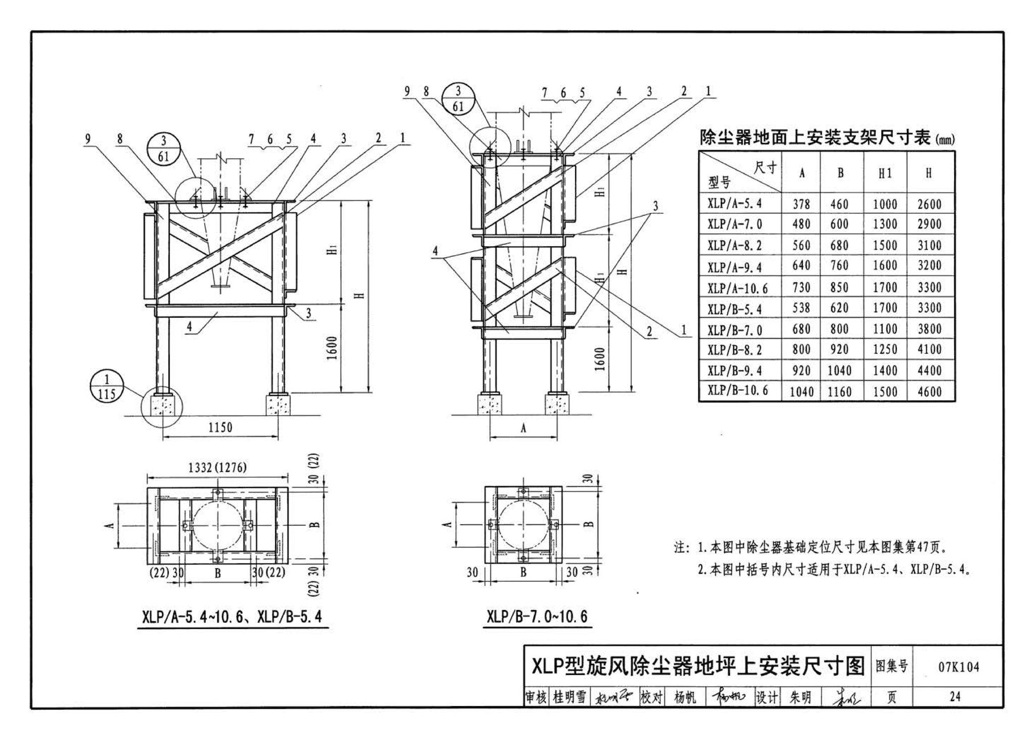 07K104--除尘设备选用与安装