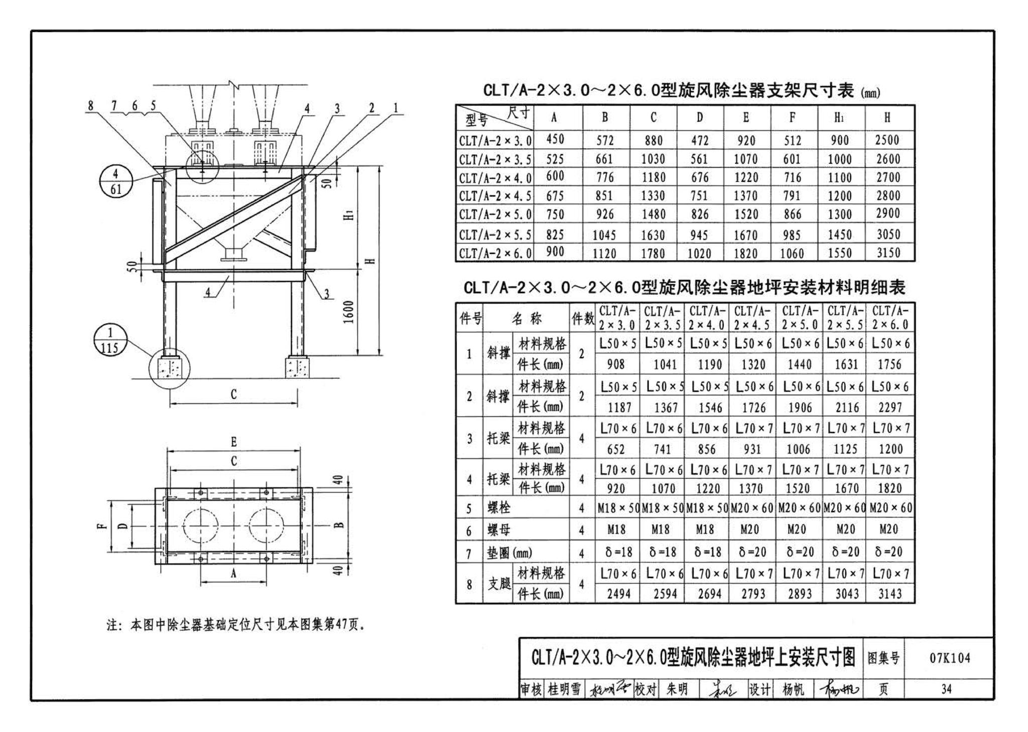 07K104--除尘设备选用与安装