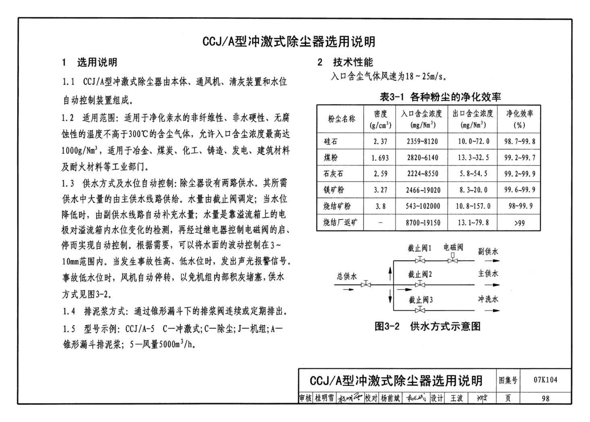 07K104--除尘设备选用与安装