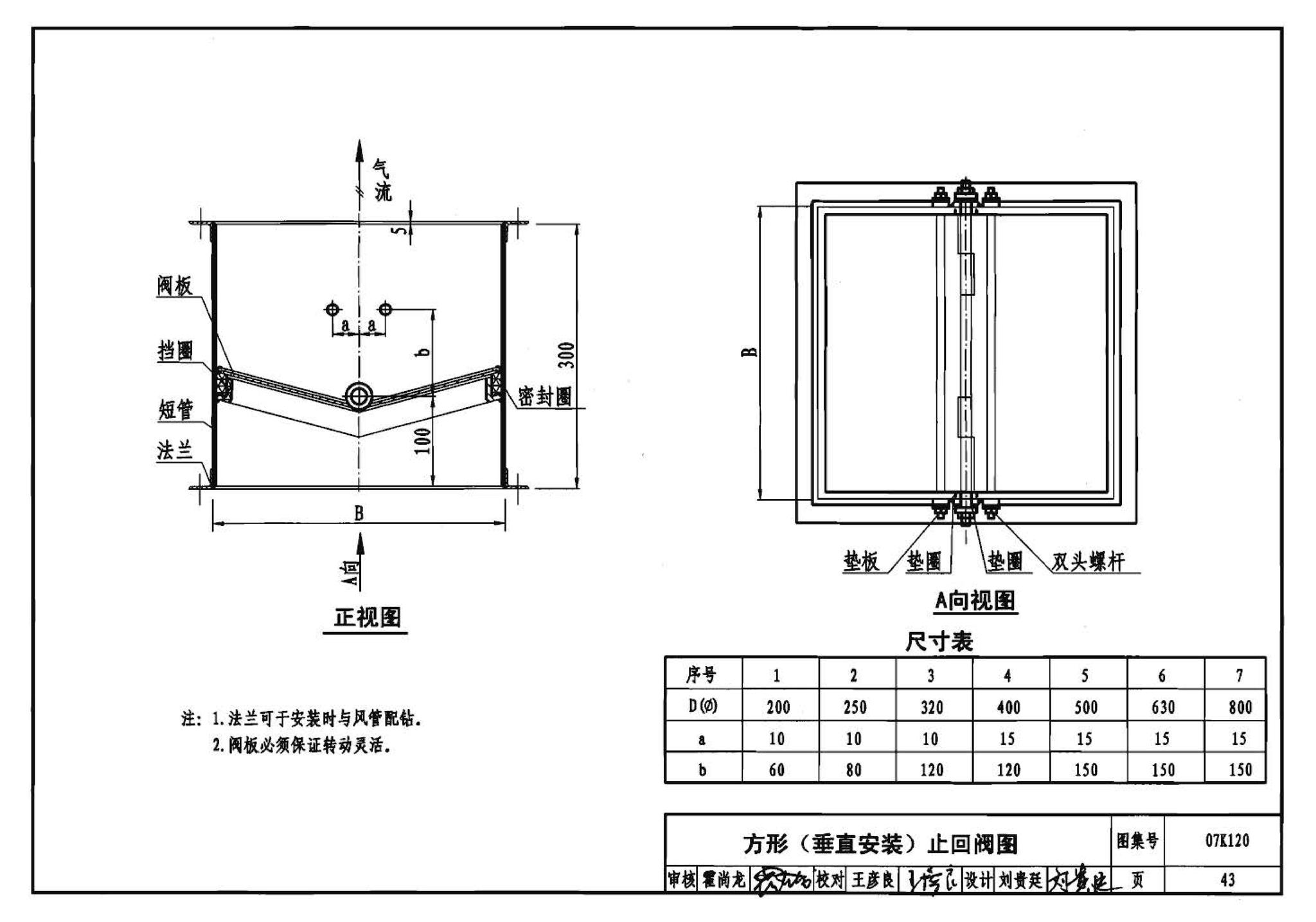 07K120--风阀选用与安装