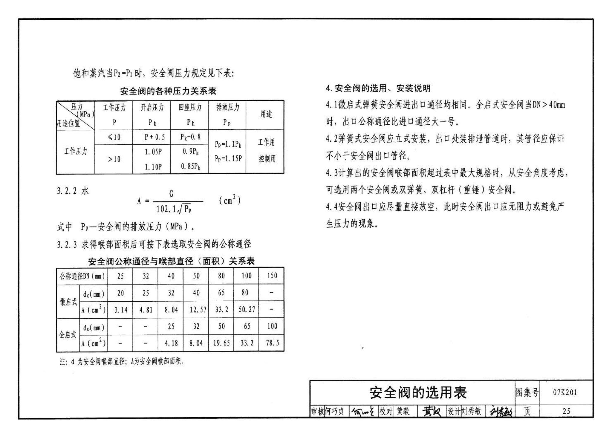 07K201--管道阀门选用与安装