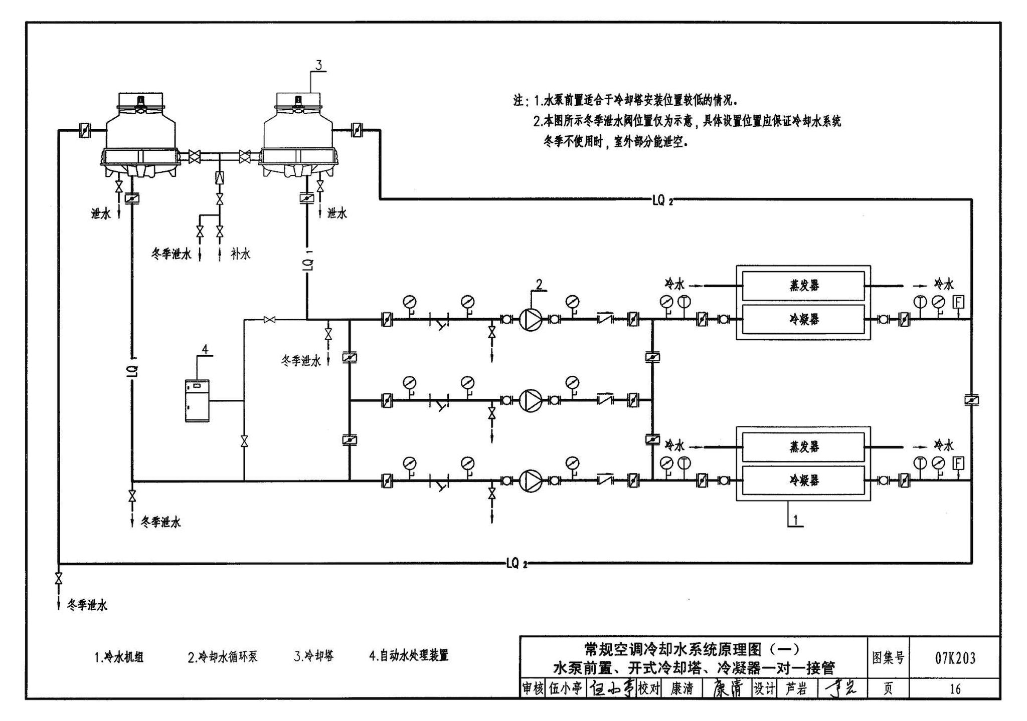 07K203--建筑空调循环冷却水系统设计与安装