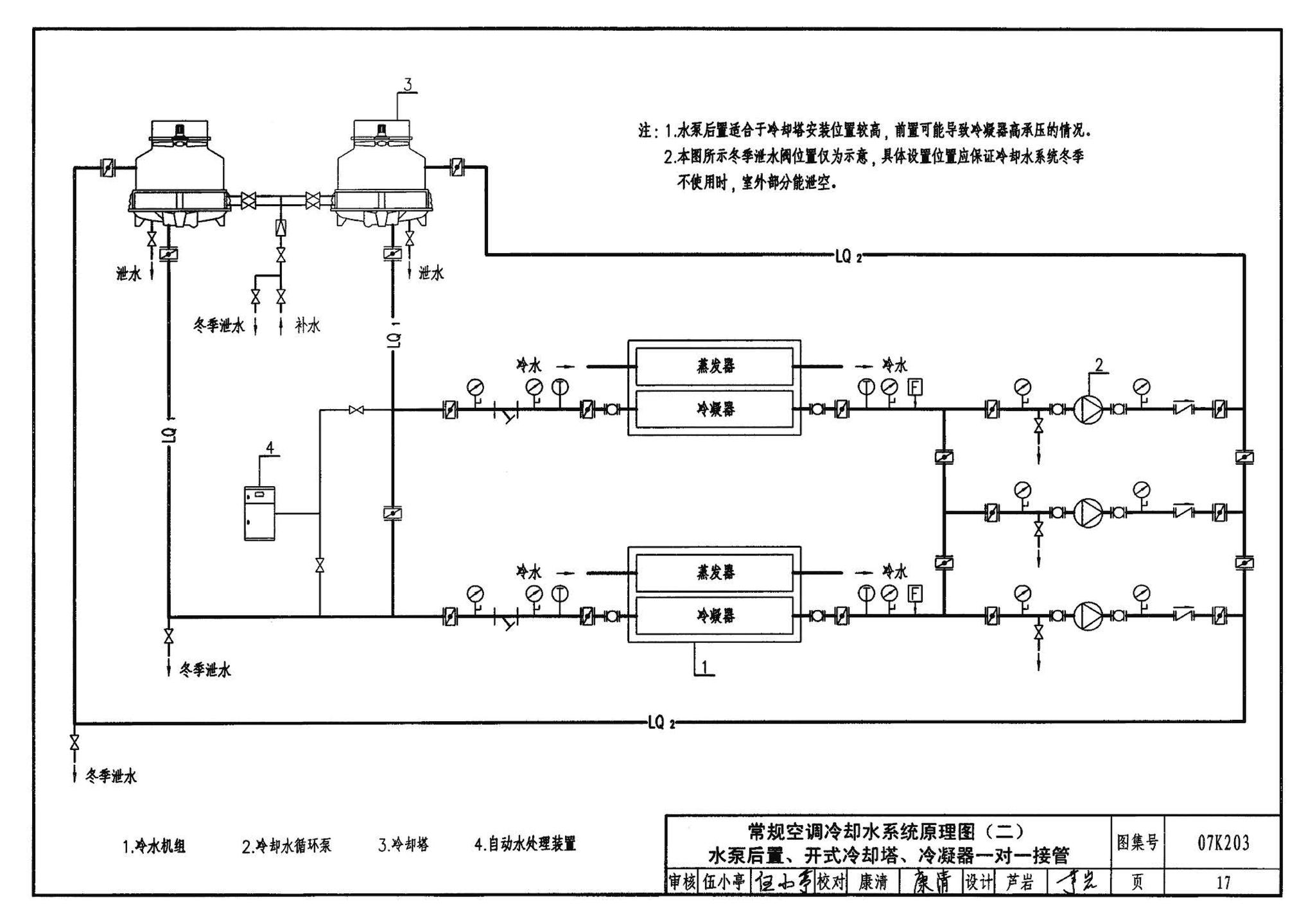 07K203--建筑空调循环冷却水系统设计与安装