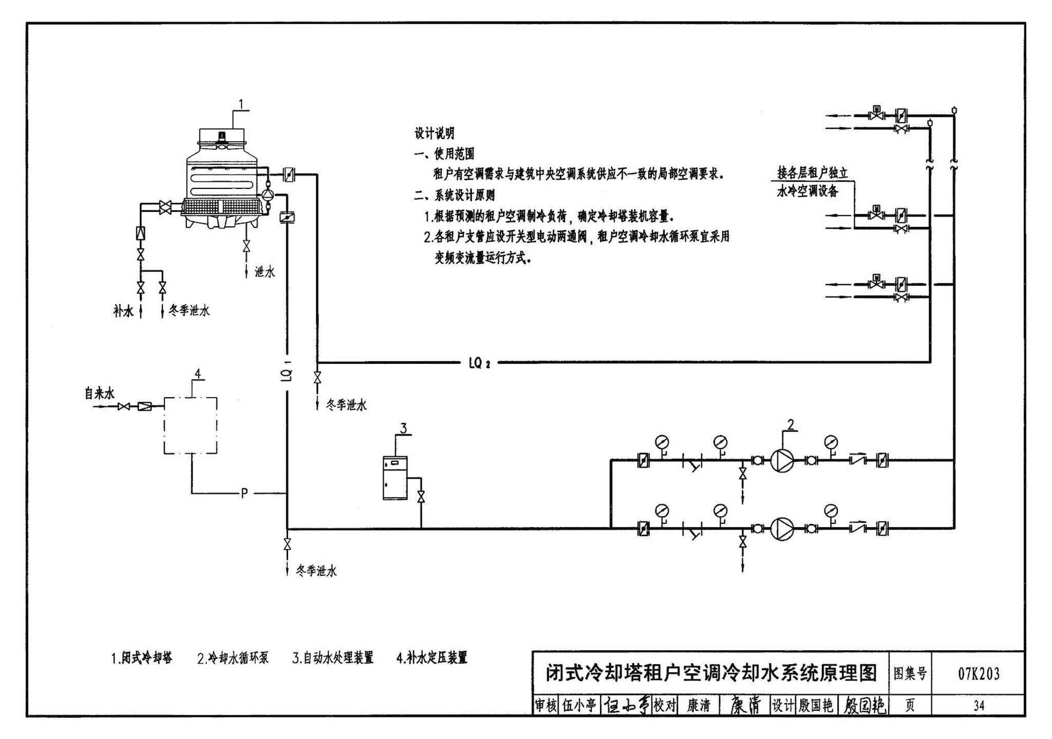 07K203--建筑空调循环冷却水系统设计与安装