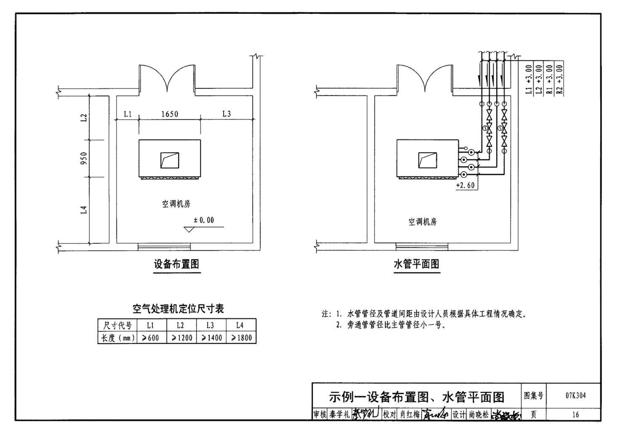 07K304--空调机房设计与安装