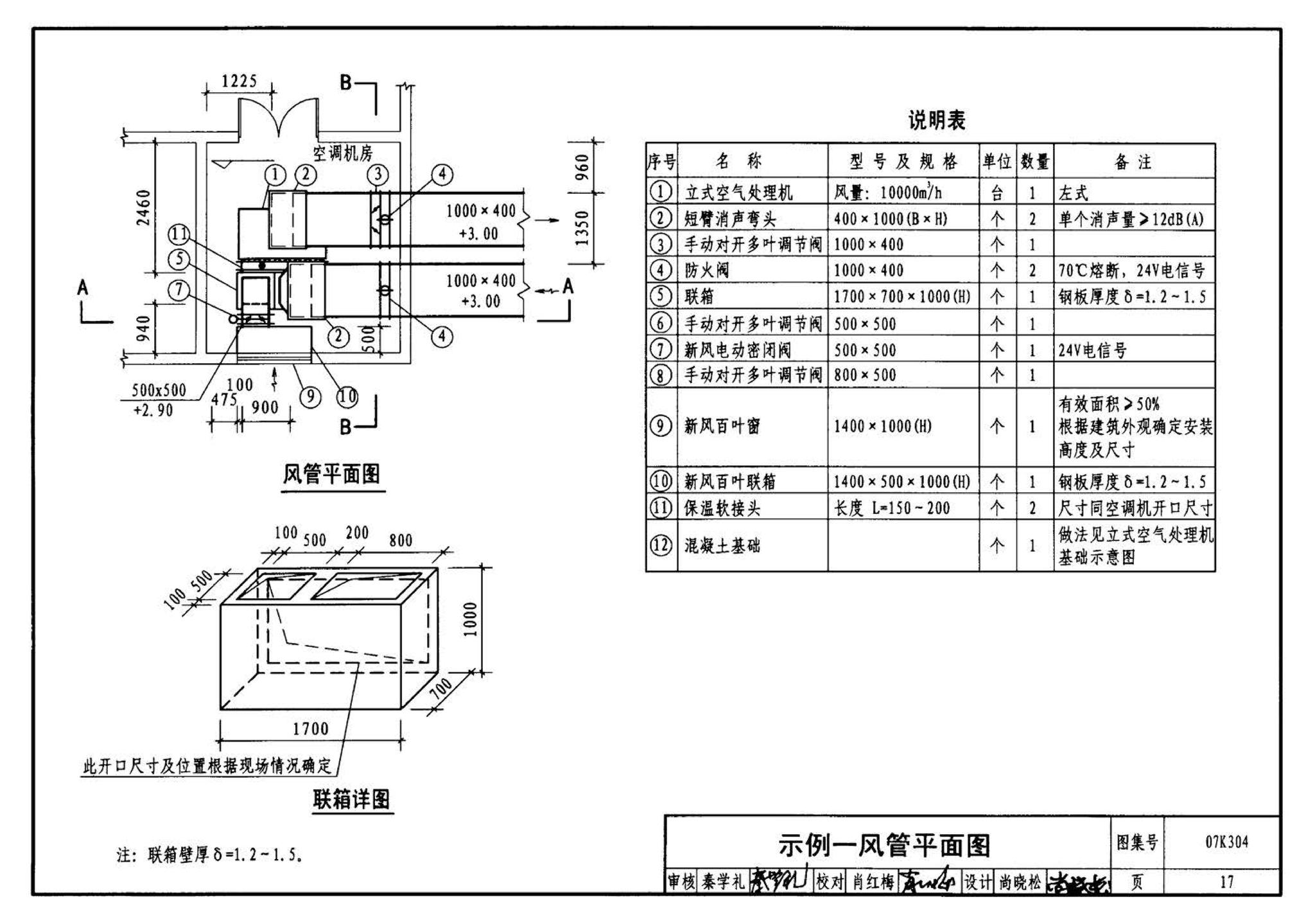 07K304--空调机房设计与安装