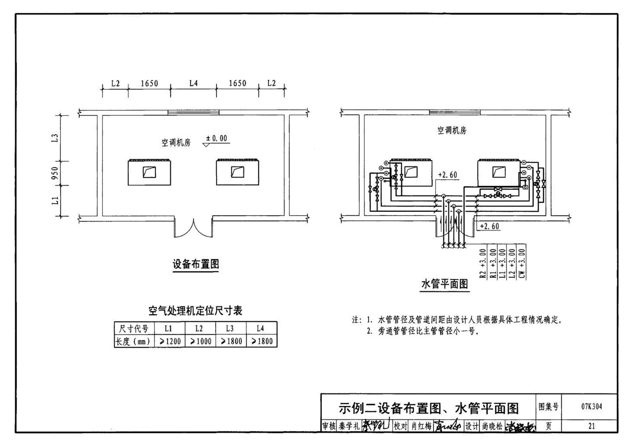 07K304--空调机房设计与安装