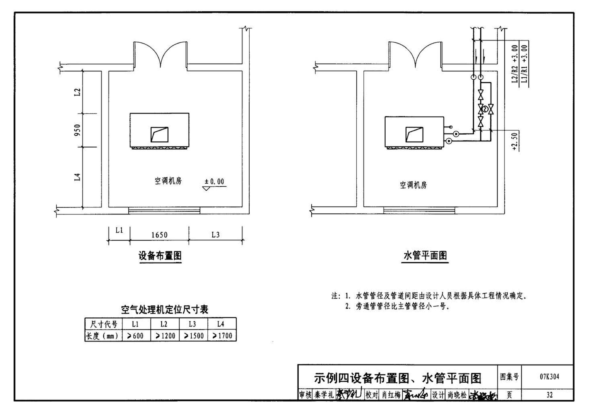 07K304--空调机房设计与安装