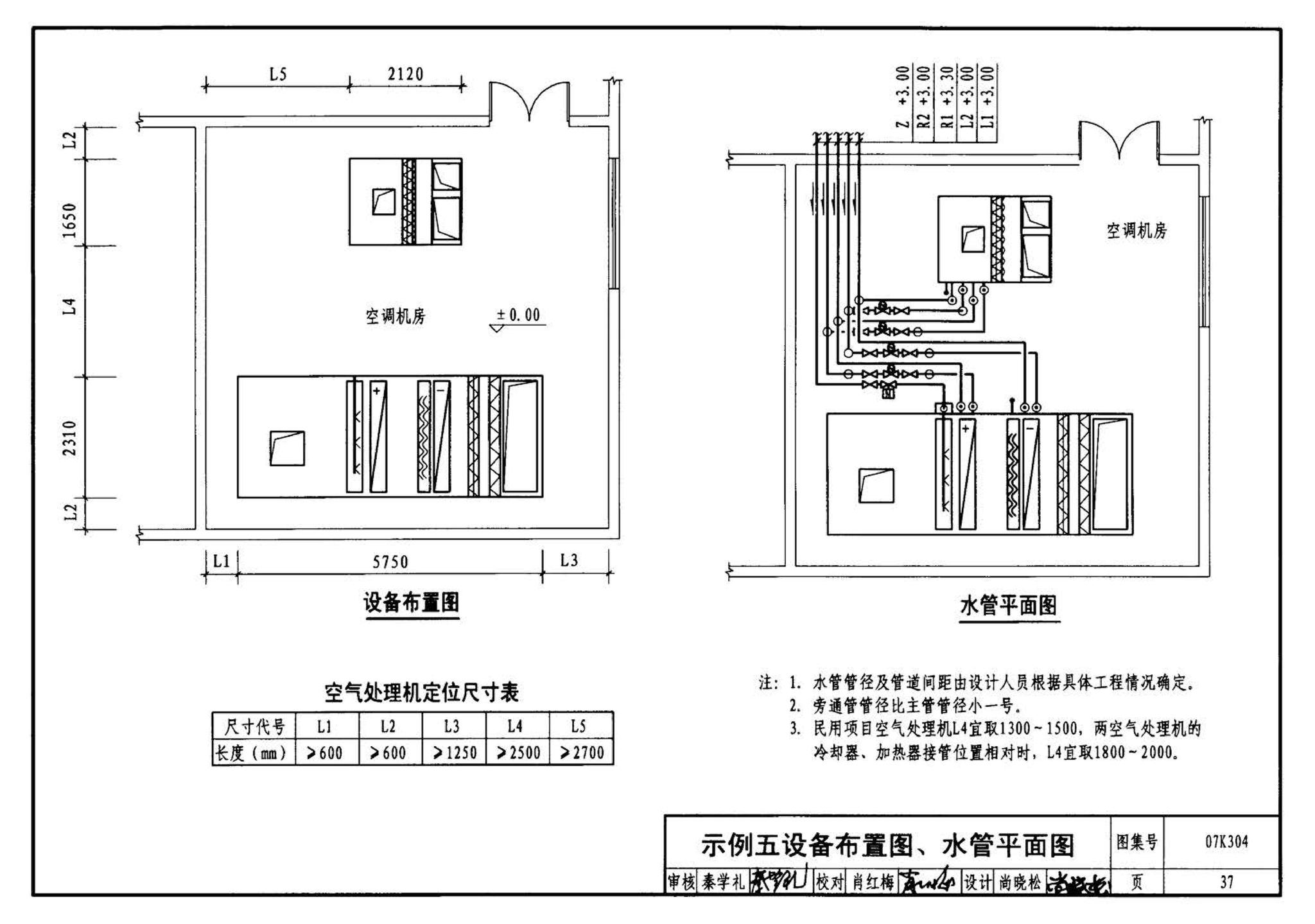 07K304--空调机房设计与安装