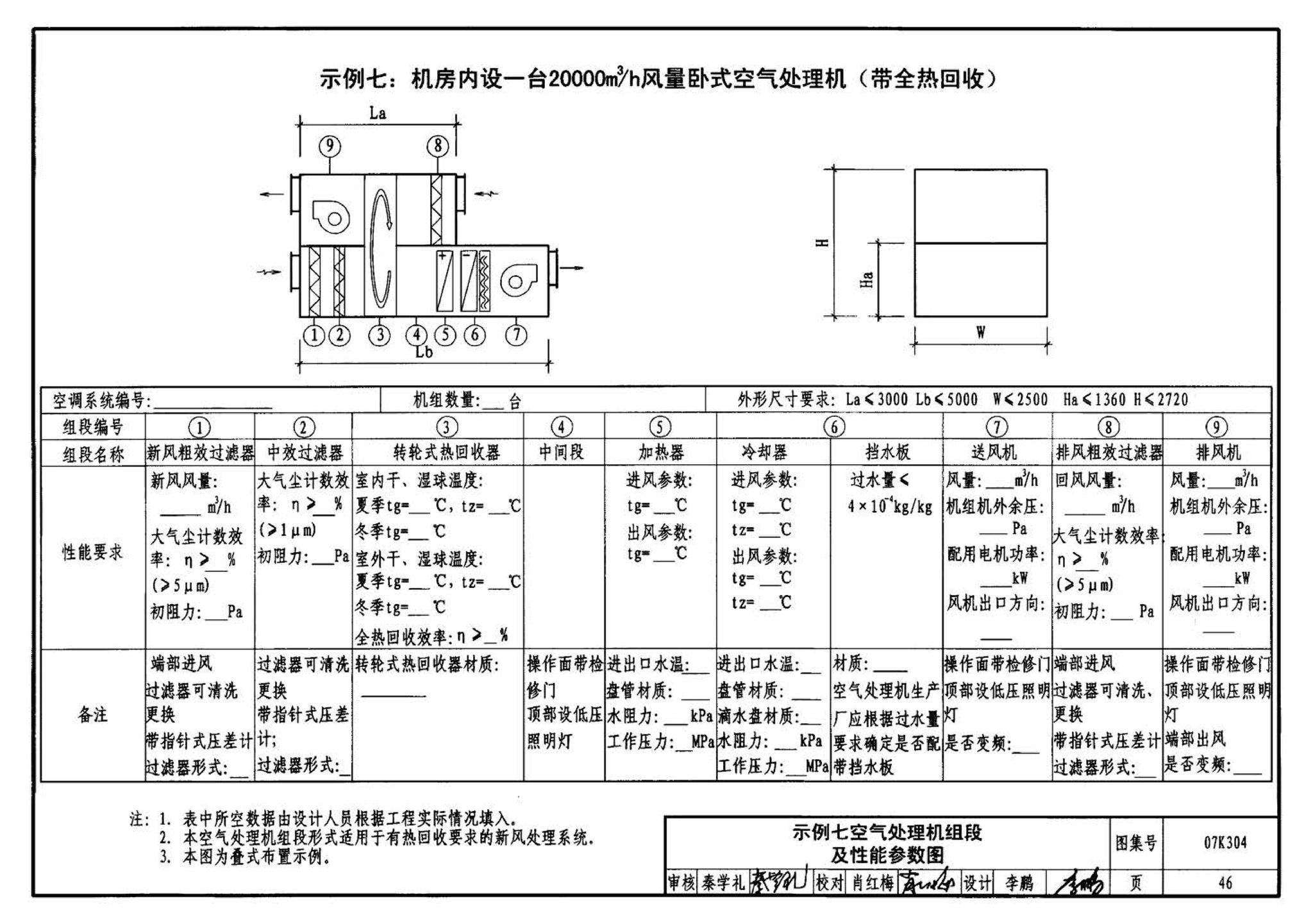 07K304--空调机房设计与安装