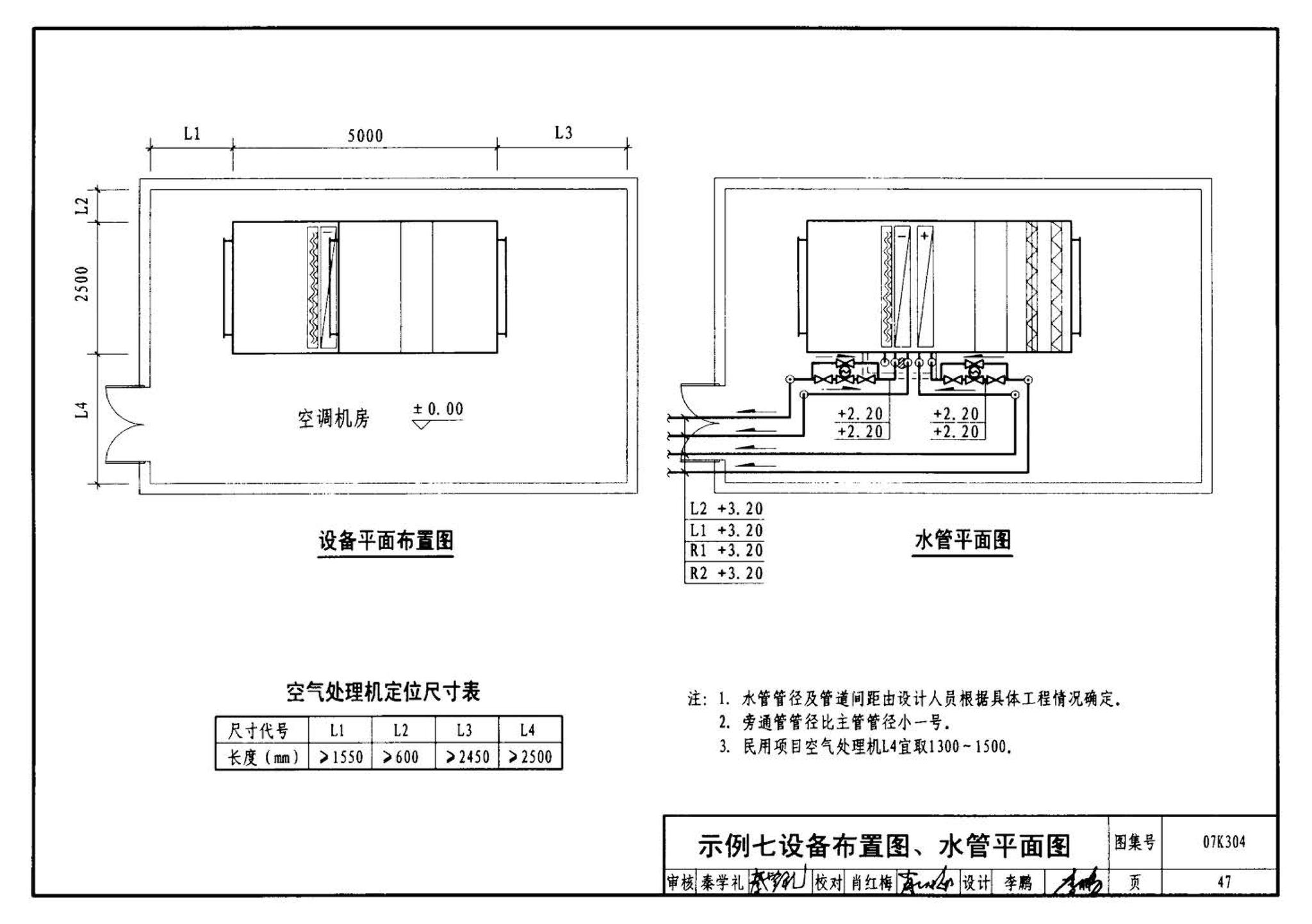 07K304--空调机房设计与安装