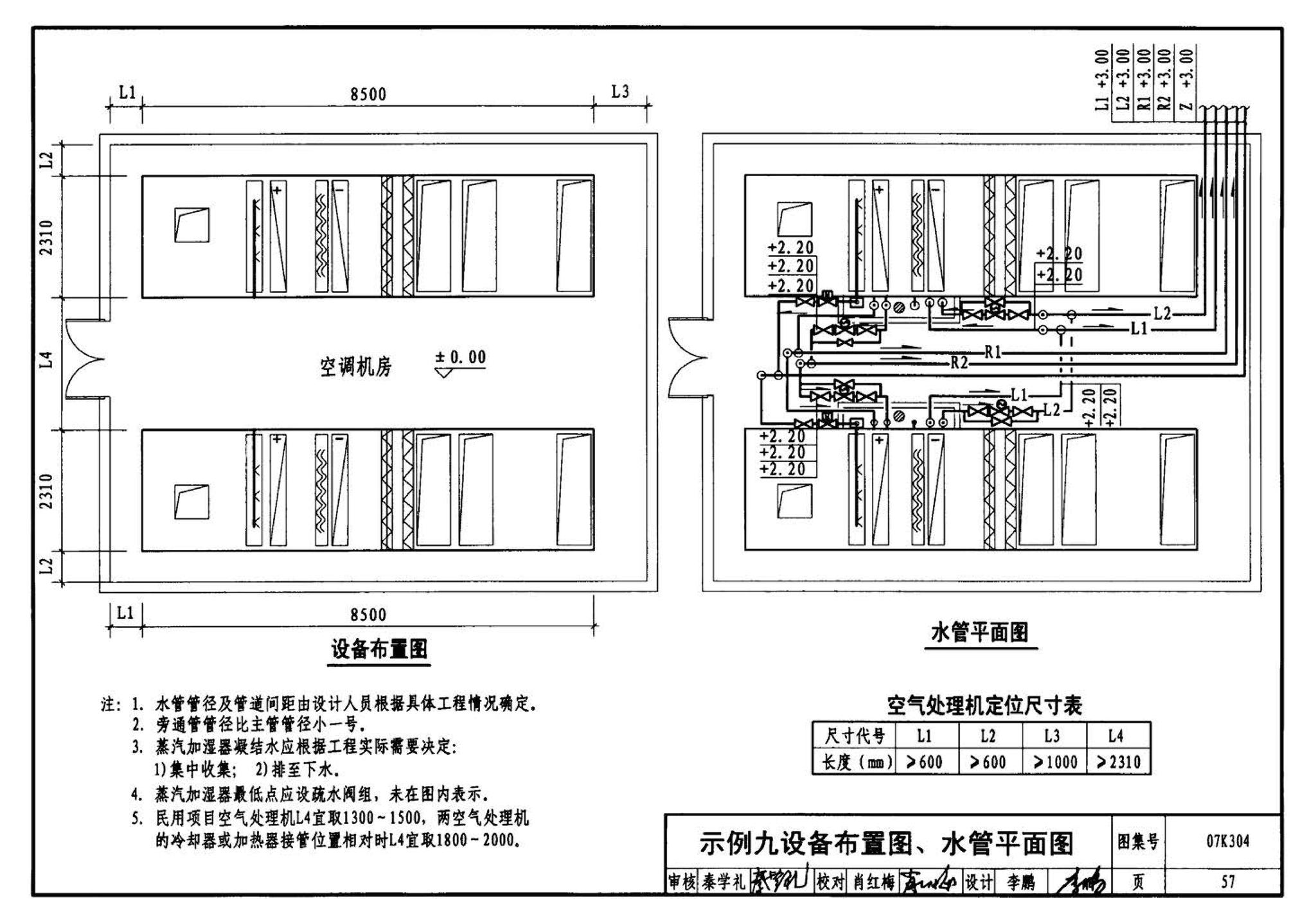 07K304--空调机房设计与安装