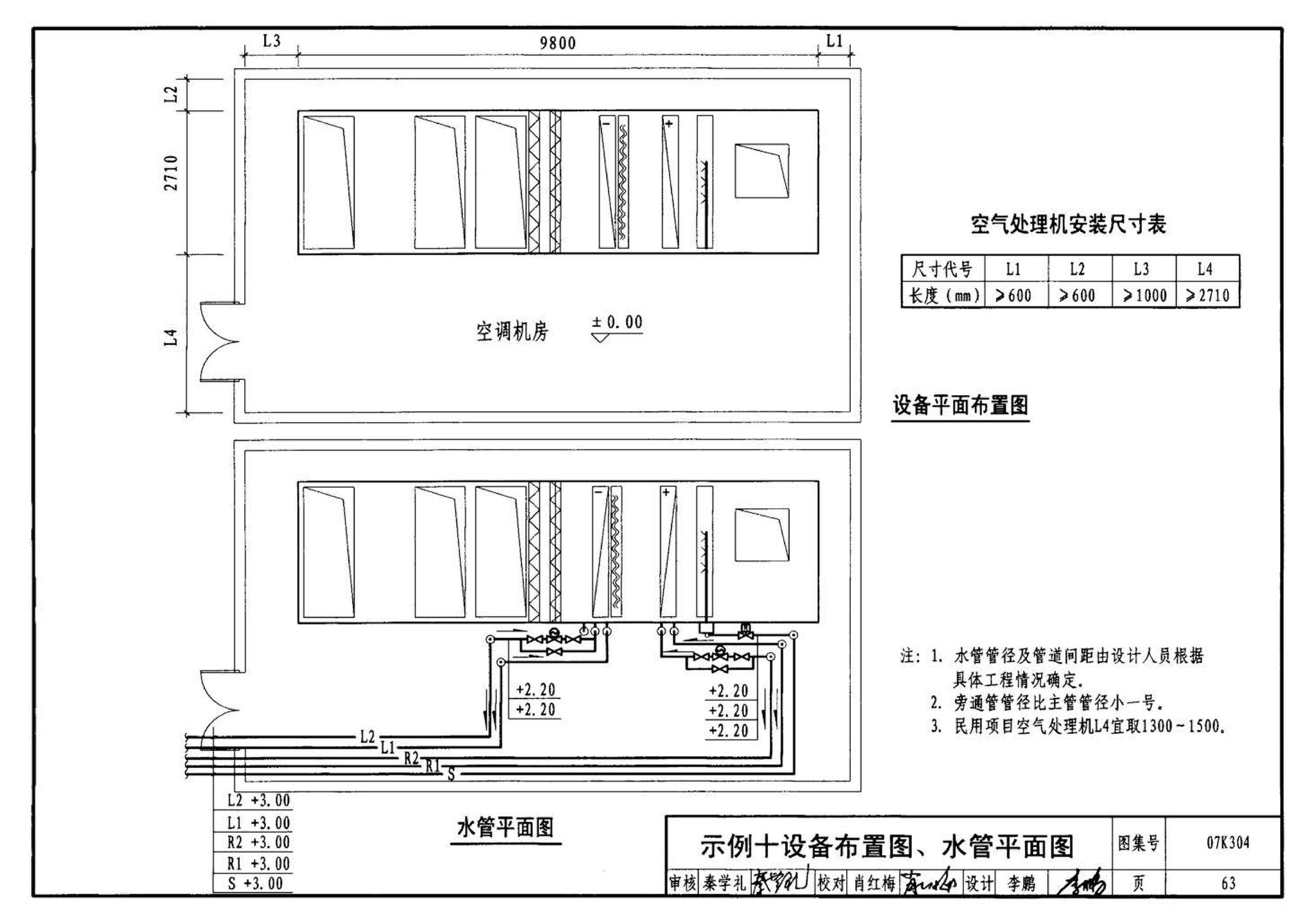 07K304--空调机房设计与安装