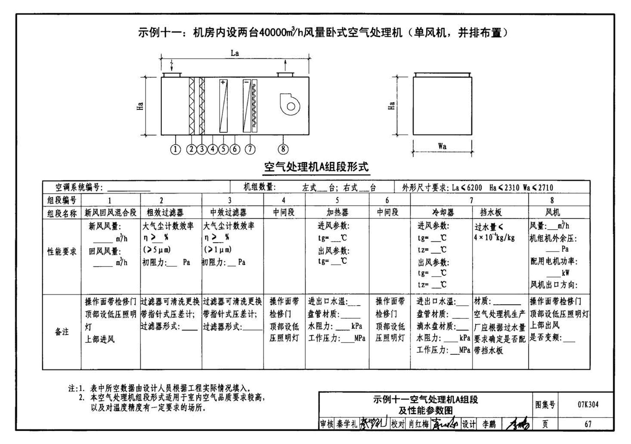 07K304--空调机房设计与安装