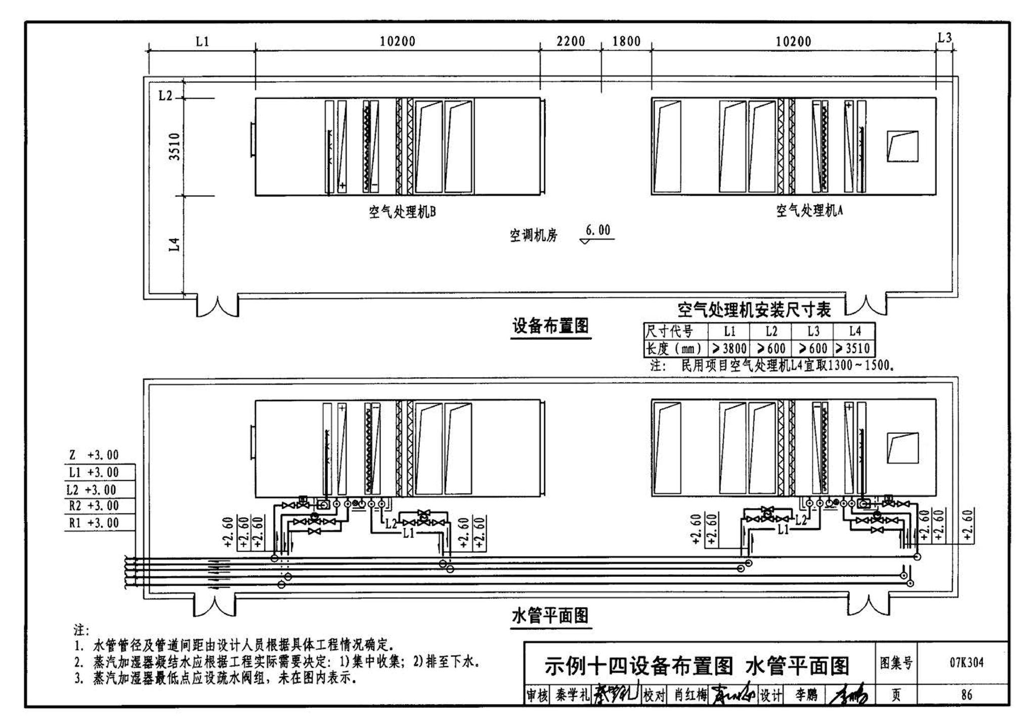 07K304--空调机房设计与安装