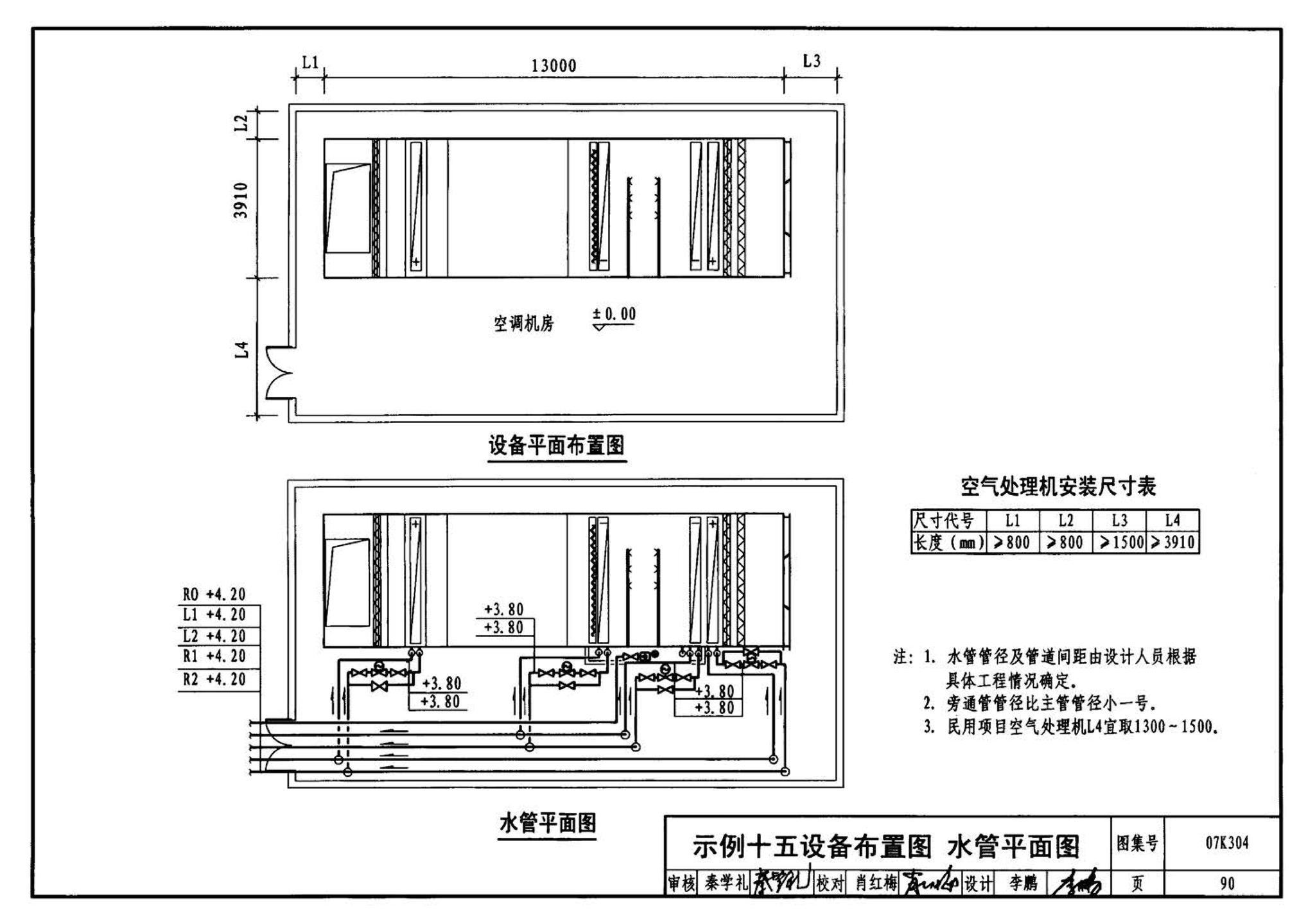 07K304--空调机房设计与安装