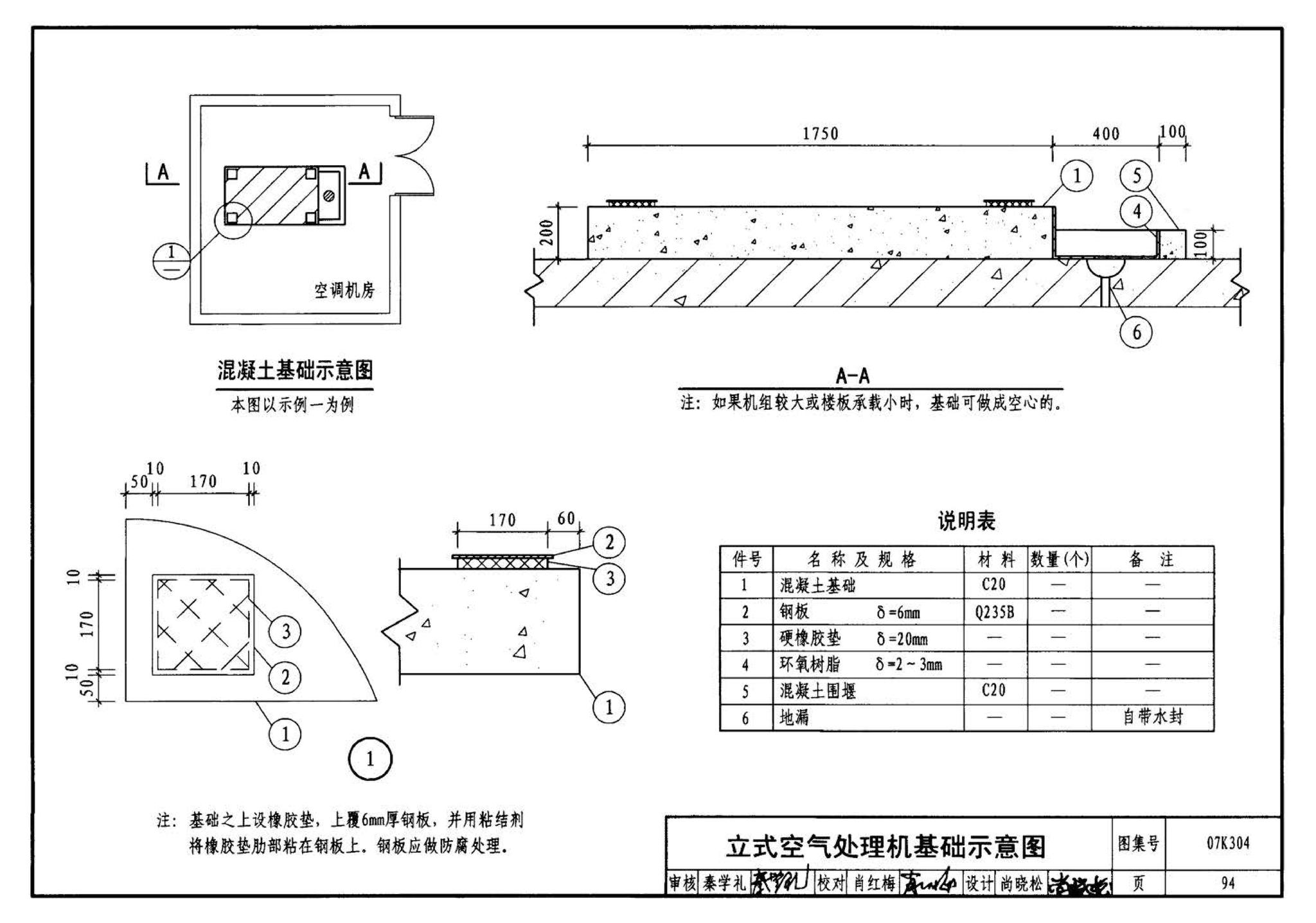 07K304--空调机房设计与安装