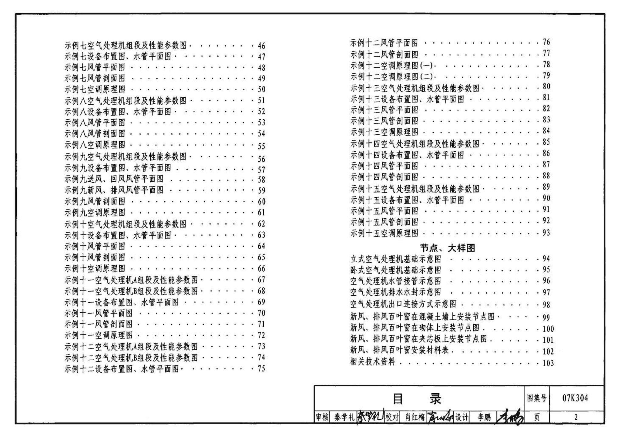 07K304--空调机房设计与安装