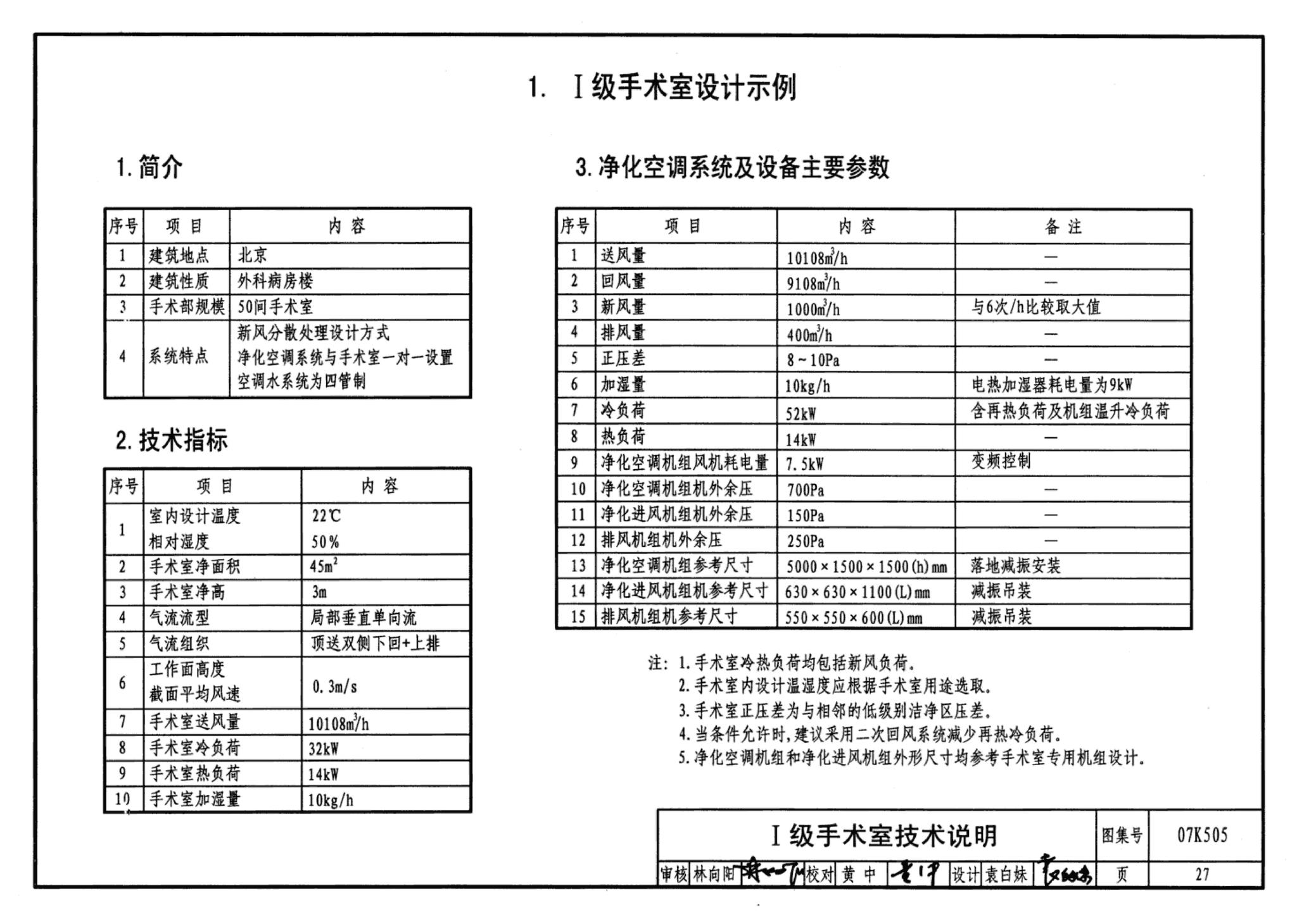 07K505--洁净手术部和医用气体设计与安装