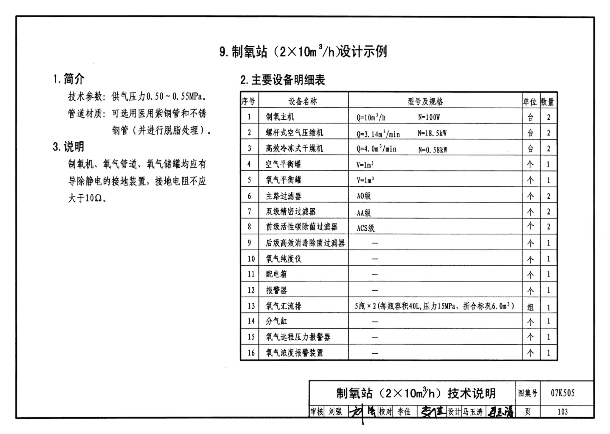 07K505--洁净手术部和医用气体设计与安装