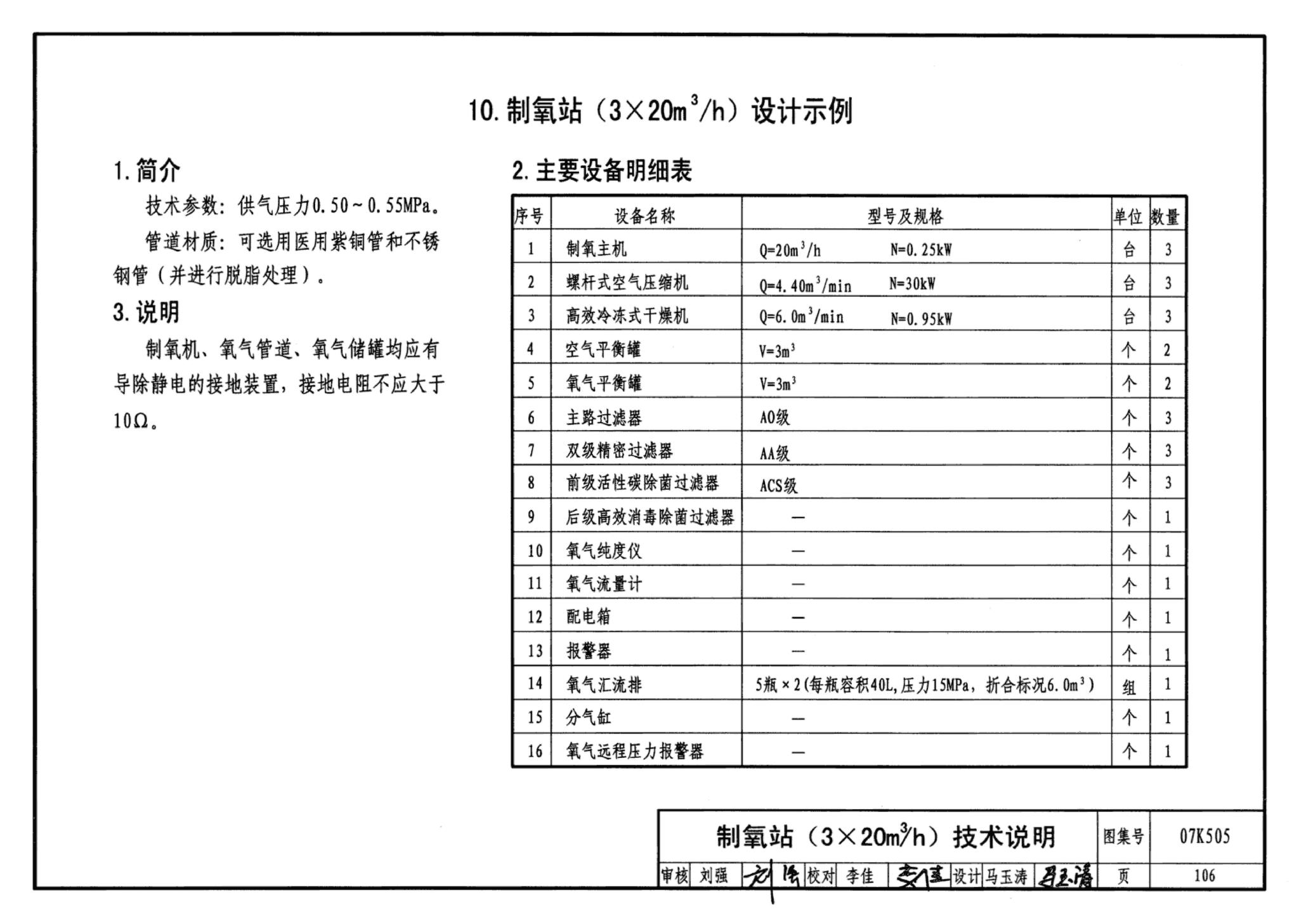 07K505--洁净手术部和医用气体设计与安装