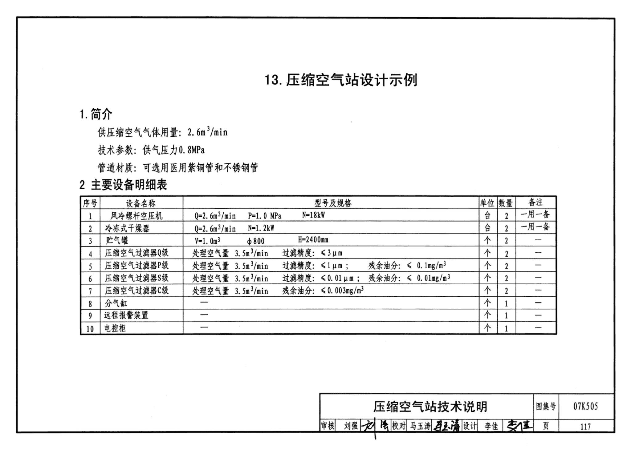 07K505--洁净手术部和医用气体设计与安装