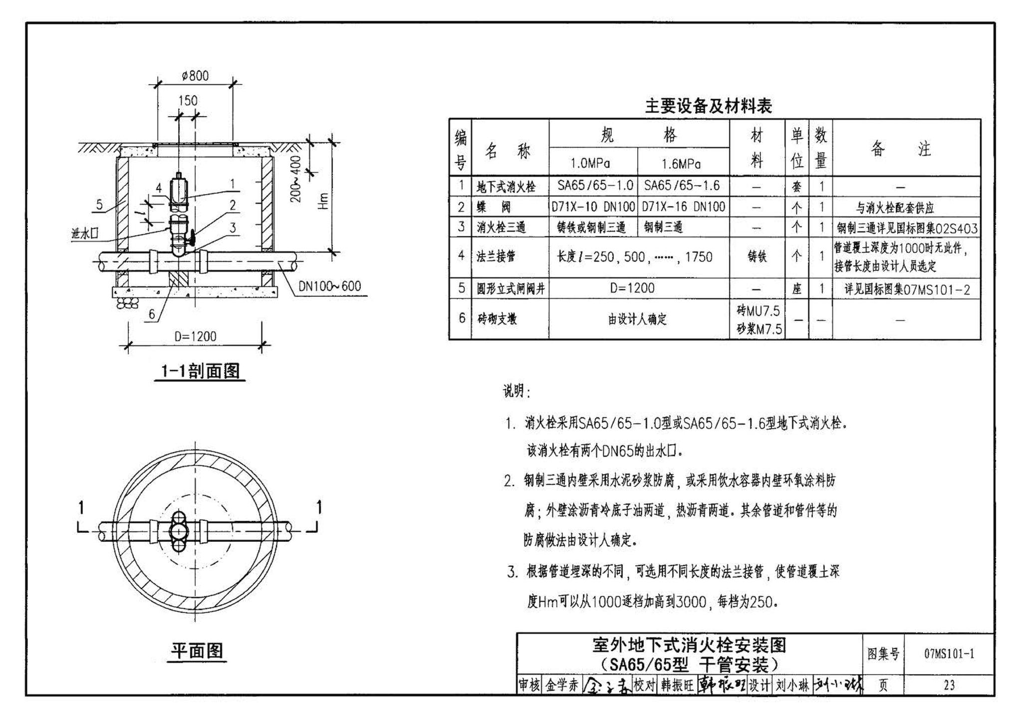 07MS101--市政给水管道工程及附属设施