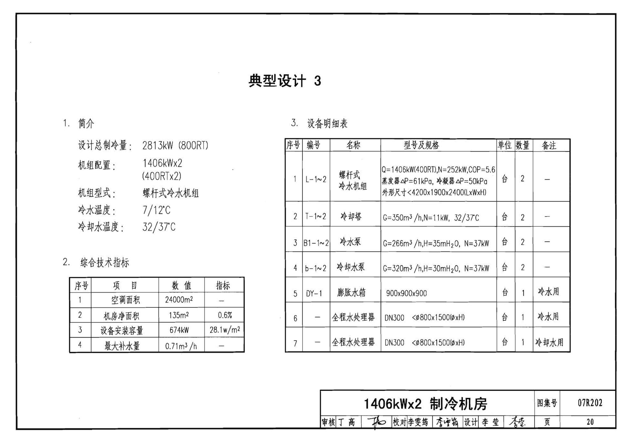 07R202--空调用电制冷机房设计与施工