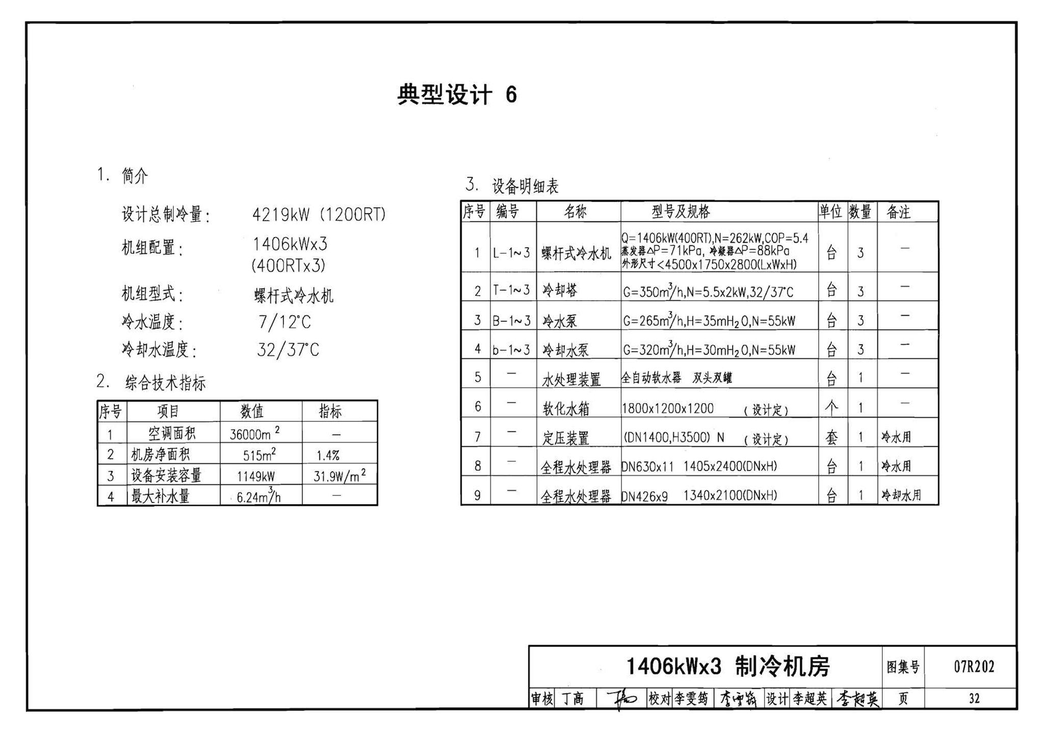 07R202--空调用电制冷机房设计与施工