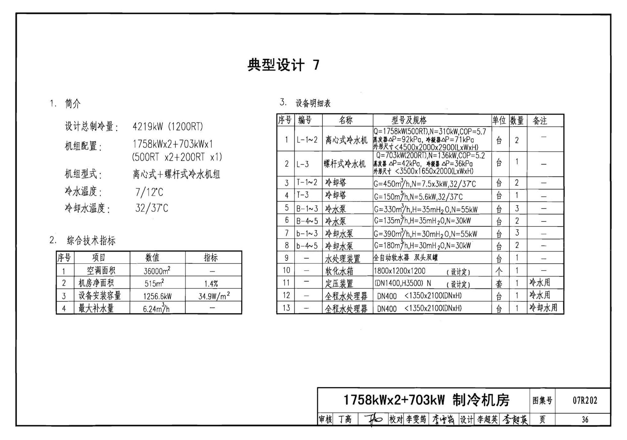 07R202--空调用电制冷机房设计与施工